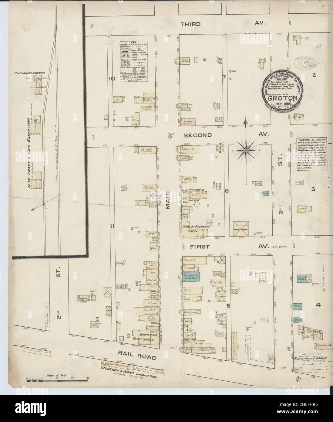 Map of groton south dakota hires stock photography and images Alamy