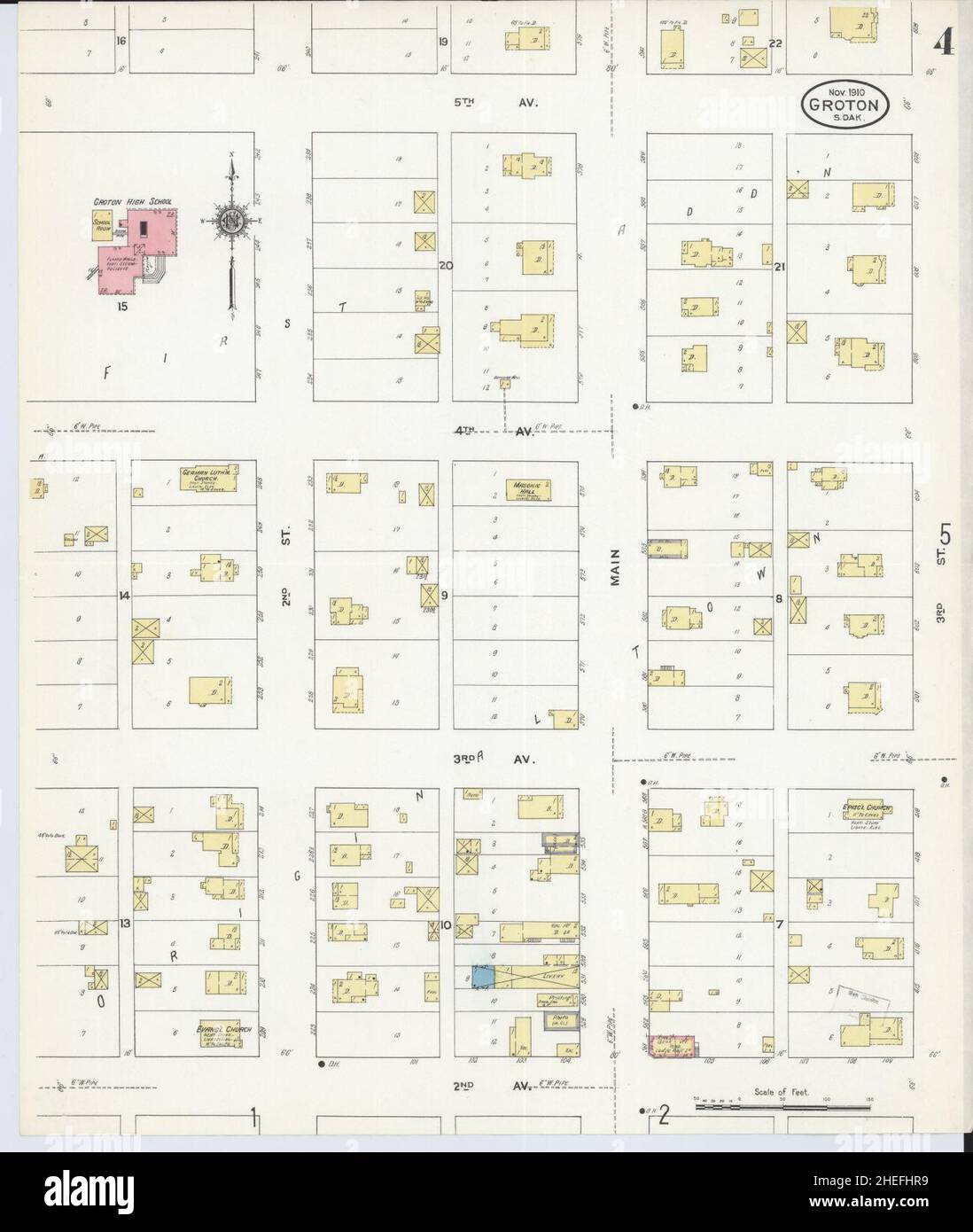 Map of groton south dakota hires stock photography and images Alamy