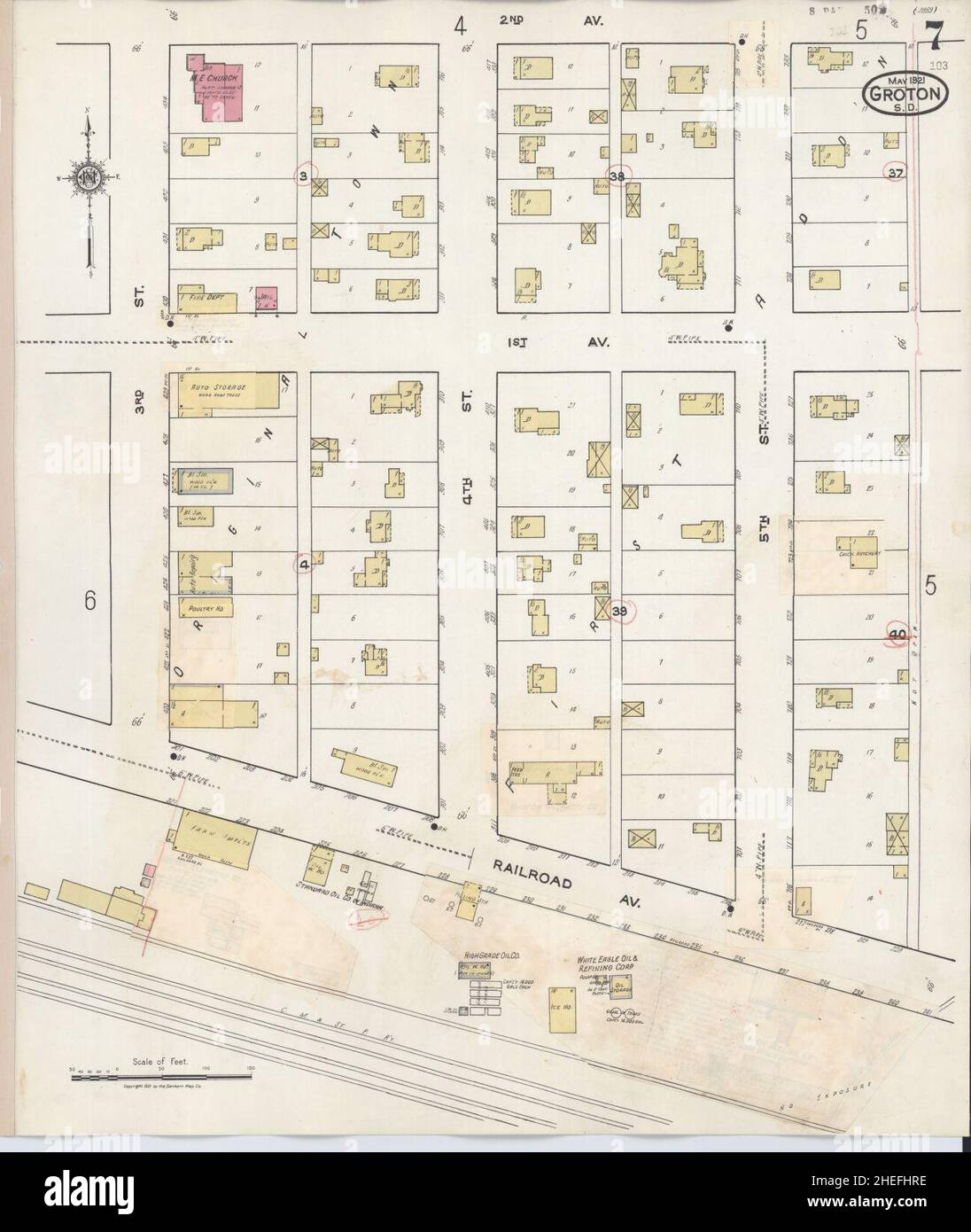 Map of groton south dakota hires stock photography and images Alamy