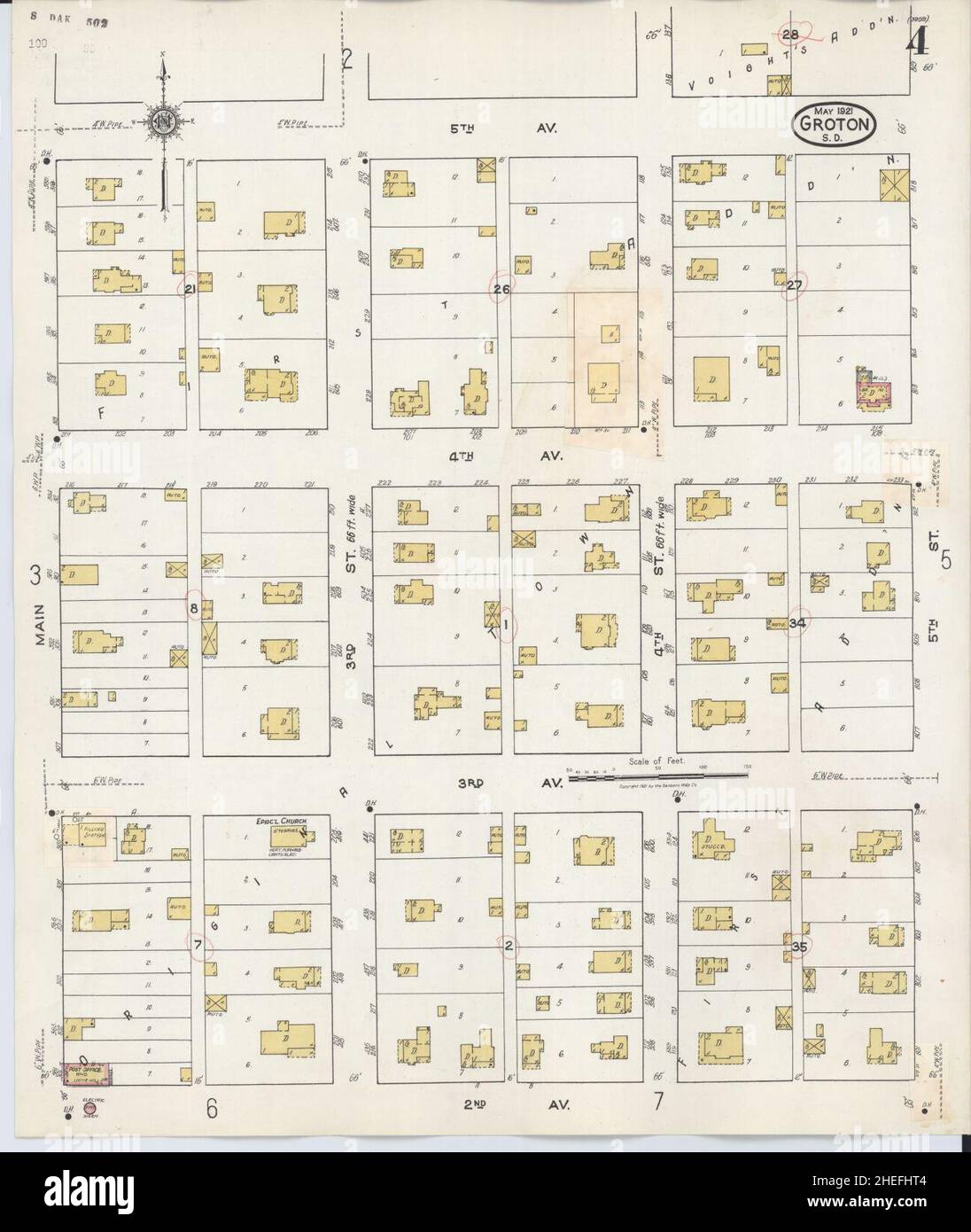 Map of groton south dakota hires stock photography and images Alamy