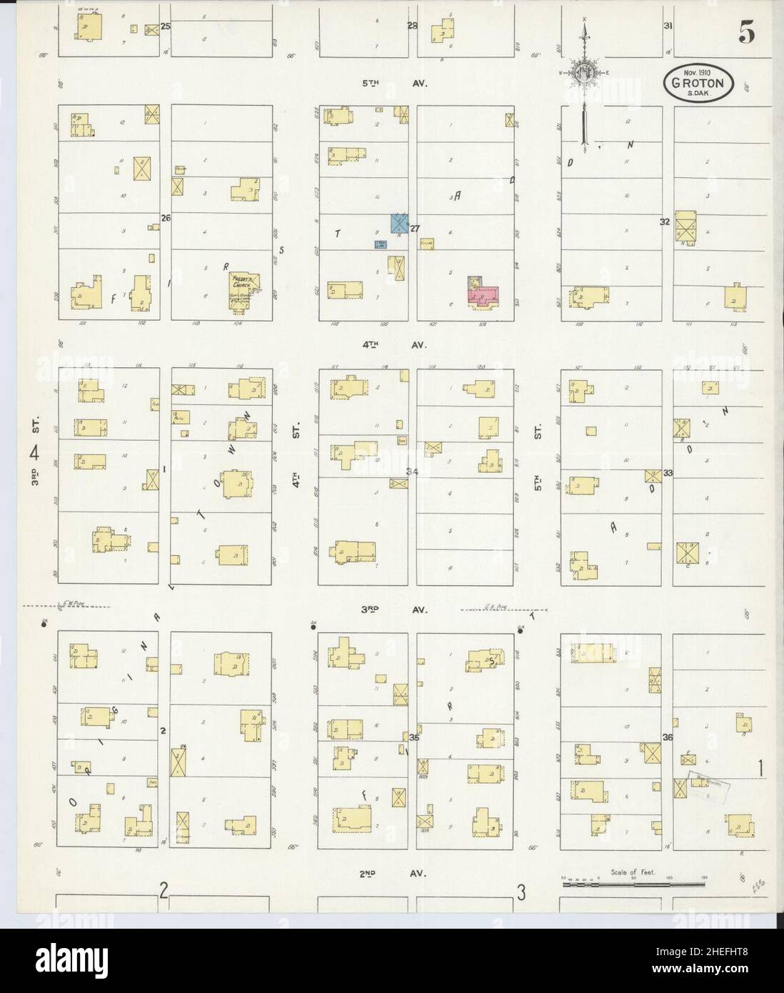 Map of groton south dakota hires stock photography and images Alamy