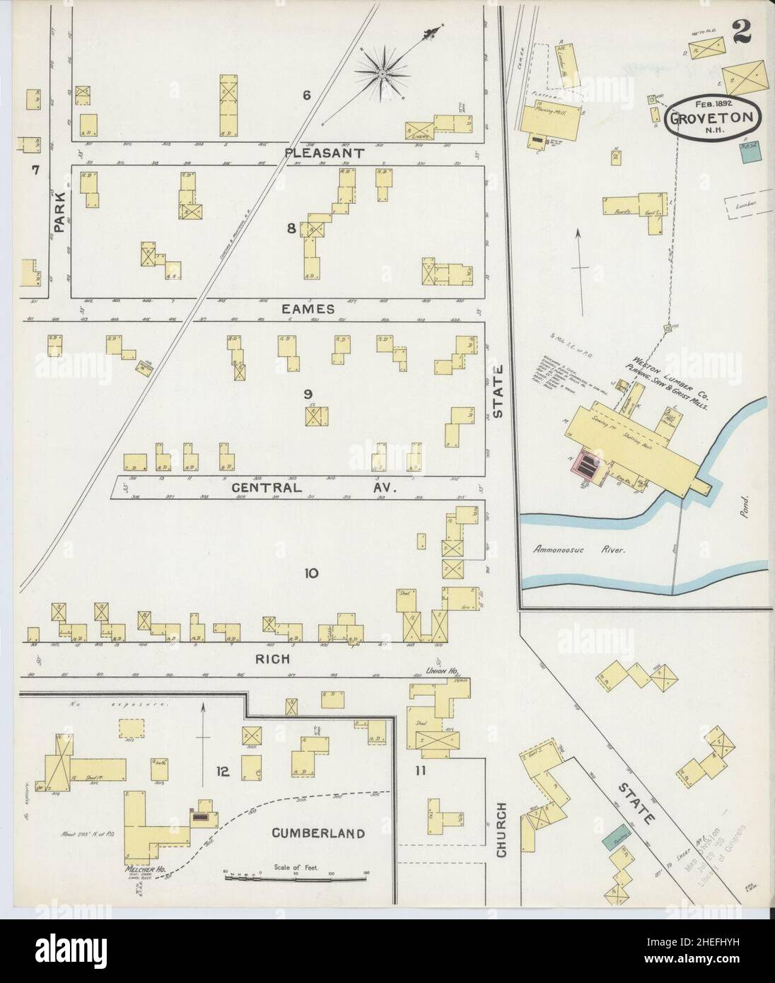 Groveton new hampshire map hires stock photography and images Alamy
