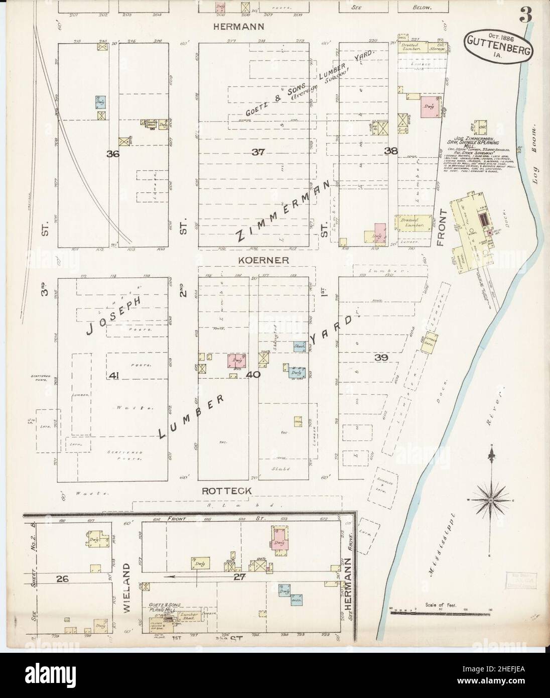 Guttenberg iowa map hires stock photography and images Alamy