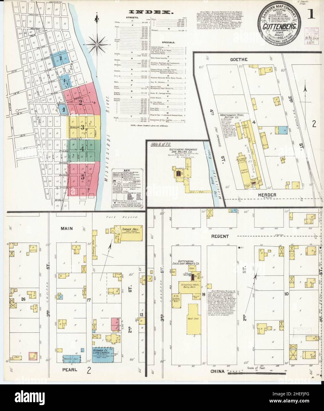 Guttenberg iowa map hires stock photography and images Alamy
