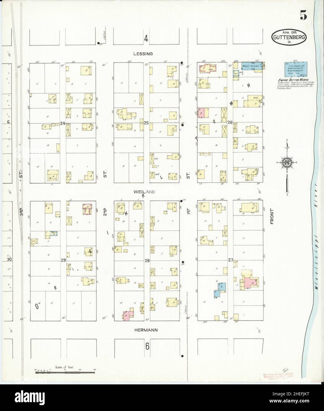 Guttenberg iowa map hires stock photography and images Alamy
