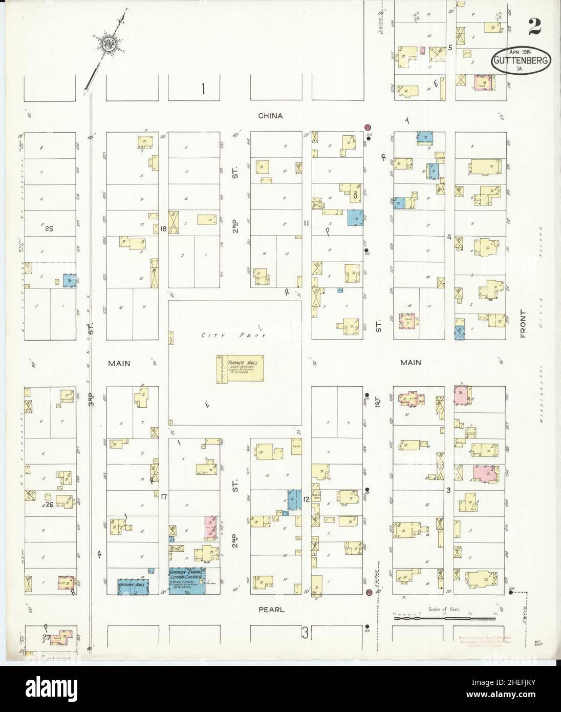 Guttenberg iowa map hires stock photography and images Alamy