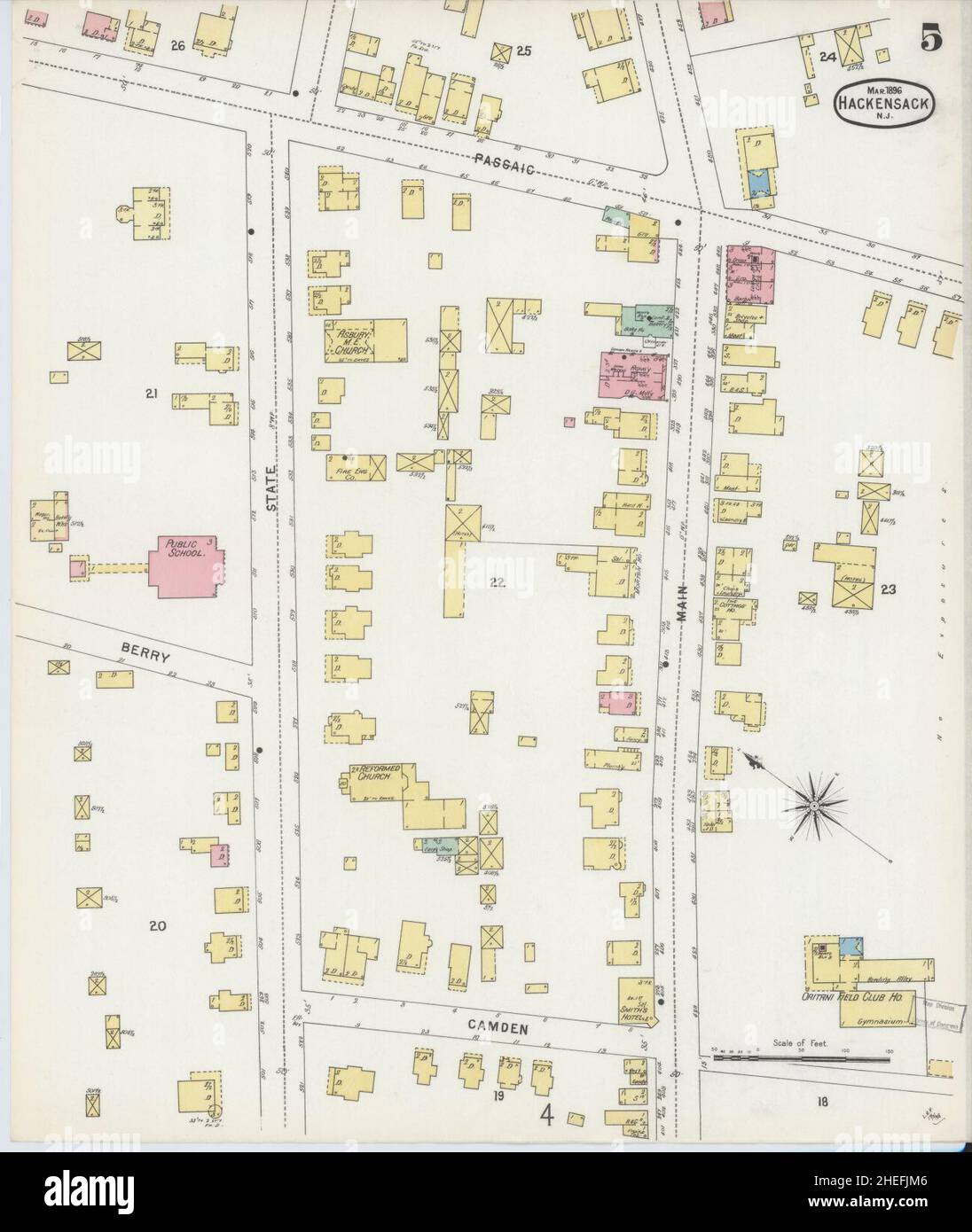 Hackensack new jersey map hires stock photography and images Alamy