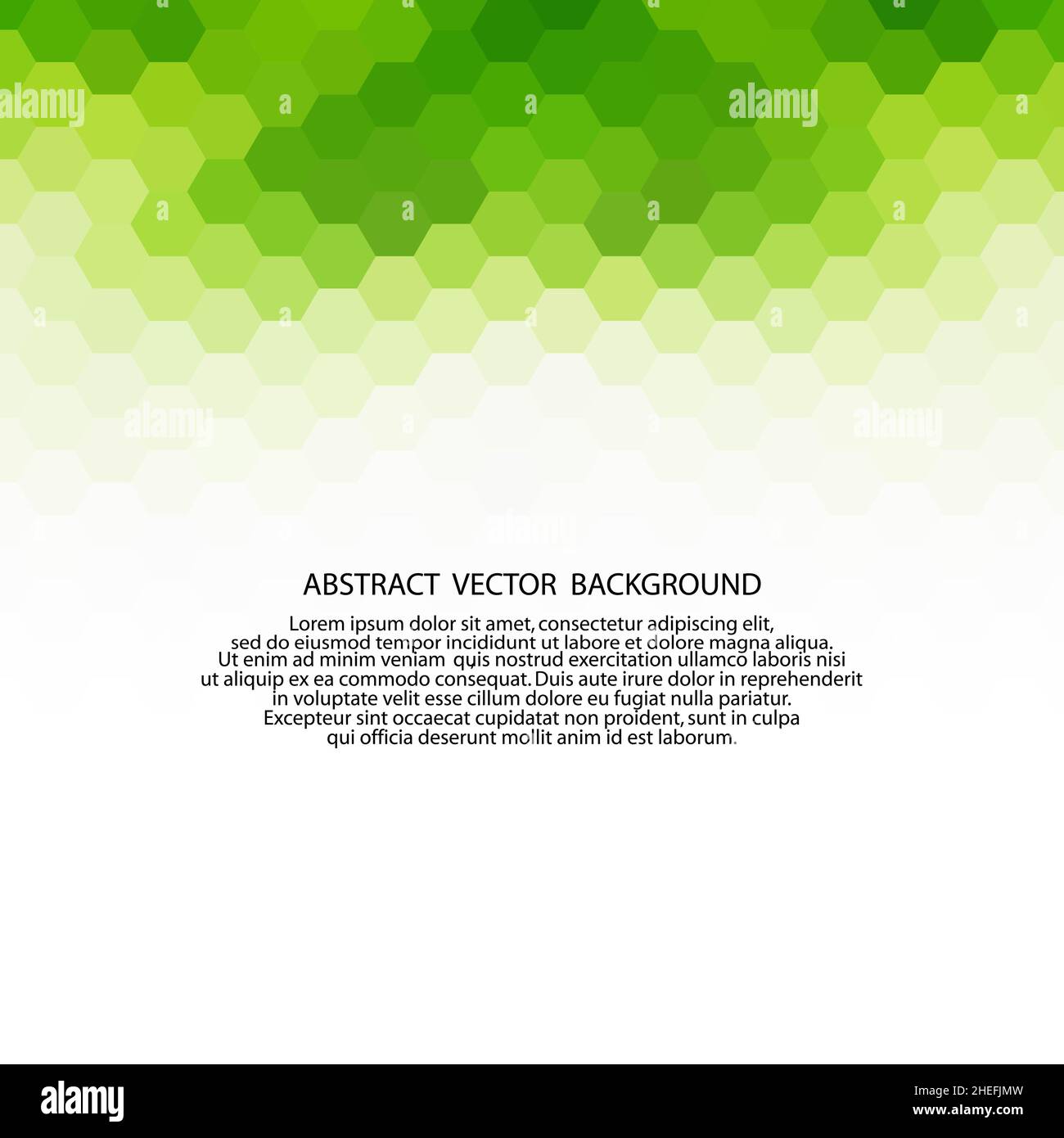 vector green geometric background. hexagonal background Stock Photo - Alamy