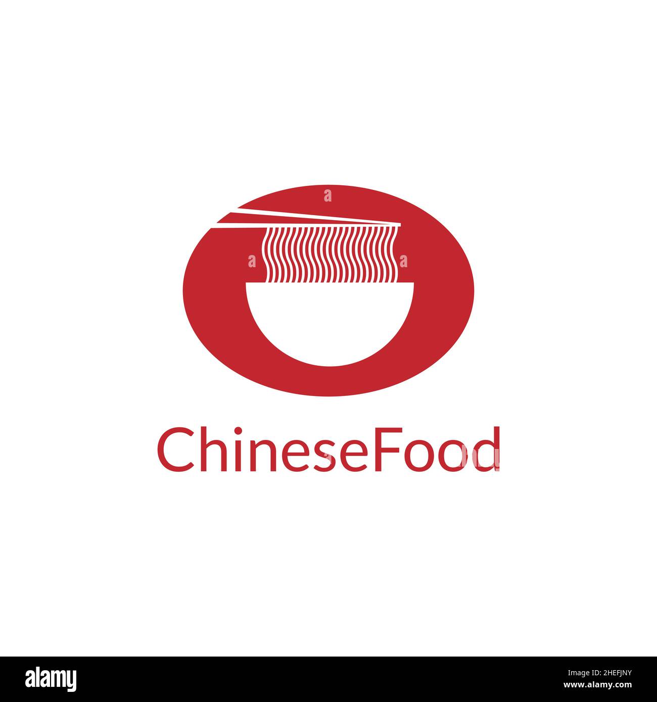 unique logo design and simple noodle bowl chinese food logo design