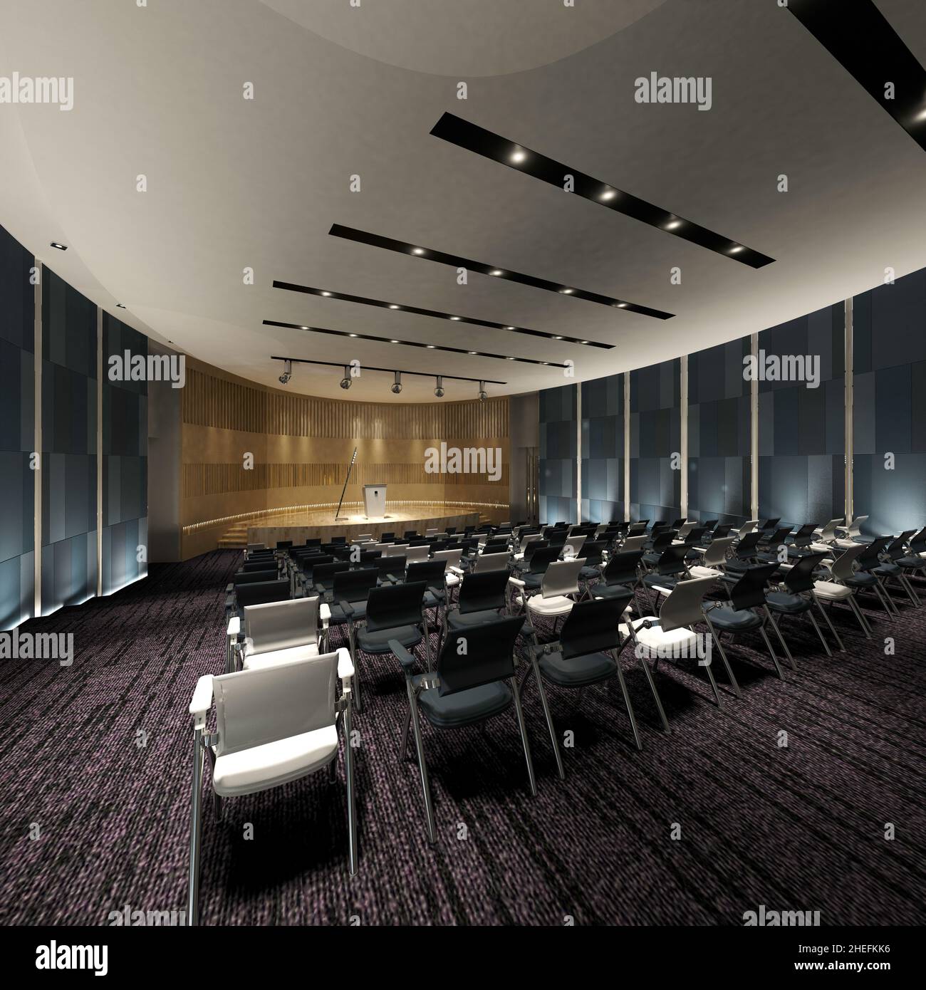 3d render of meeting and conference room Stock Photo