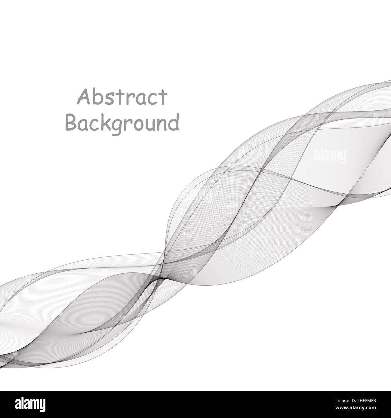 Abstract gray wave vector curve hi-res stock photography and images - Alamy