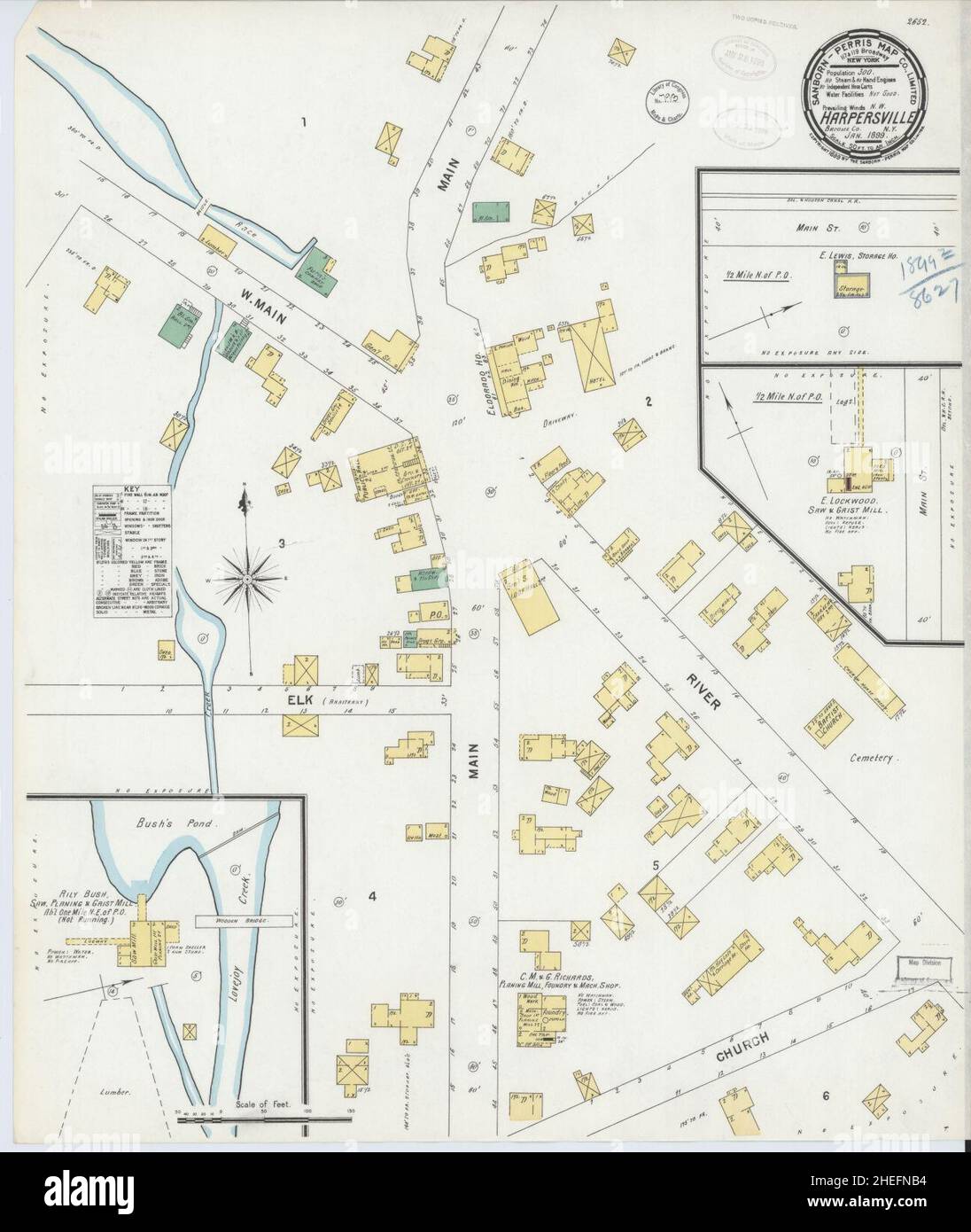 Map of harpursville new york hires stock photography and images Alamy