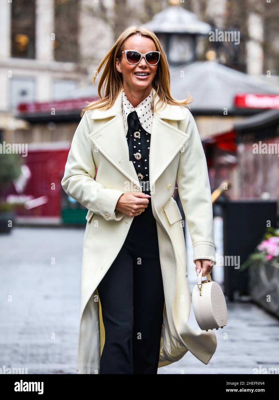 London, UK. 10th Jan, 2022. Amanda Holden seen departing after her Heart FM  show at the Global Radio Studios. Credit: SOPA Images Limited/Alamy Live  News Stock Photo - Alamy