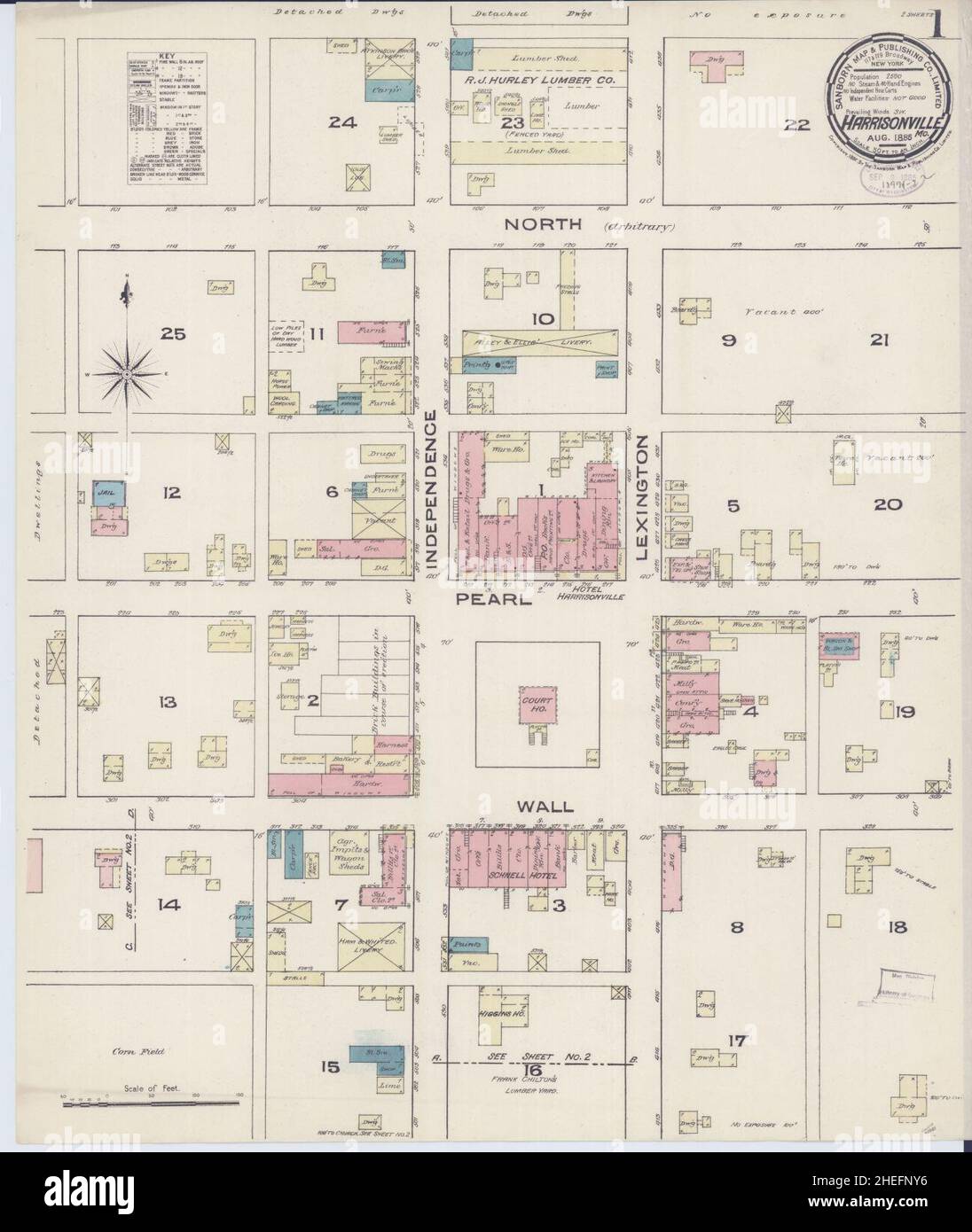 Map of harrisonville missouri hires stock photography and images Alamy