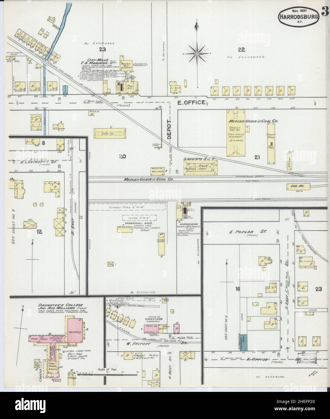 Harrodsburg kentucky map hires stock photography and images Alamy