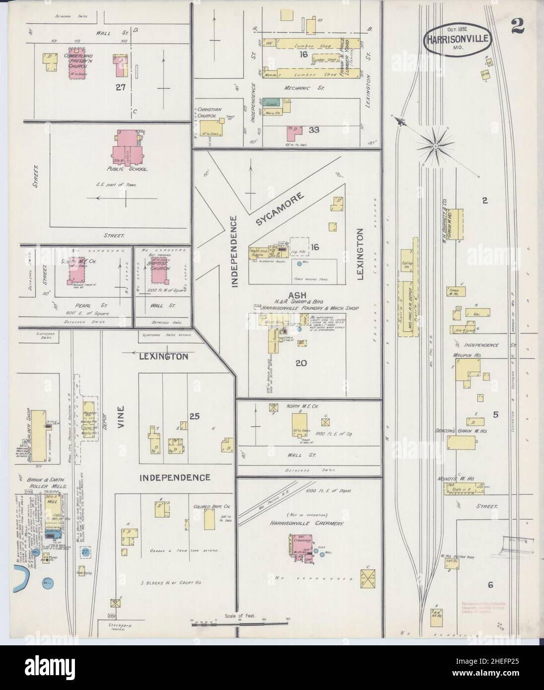 Map of harrisonville missouri hires stock photography and images Alamy