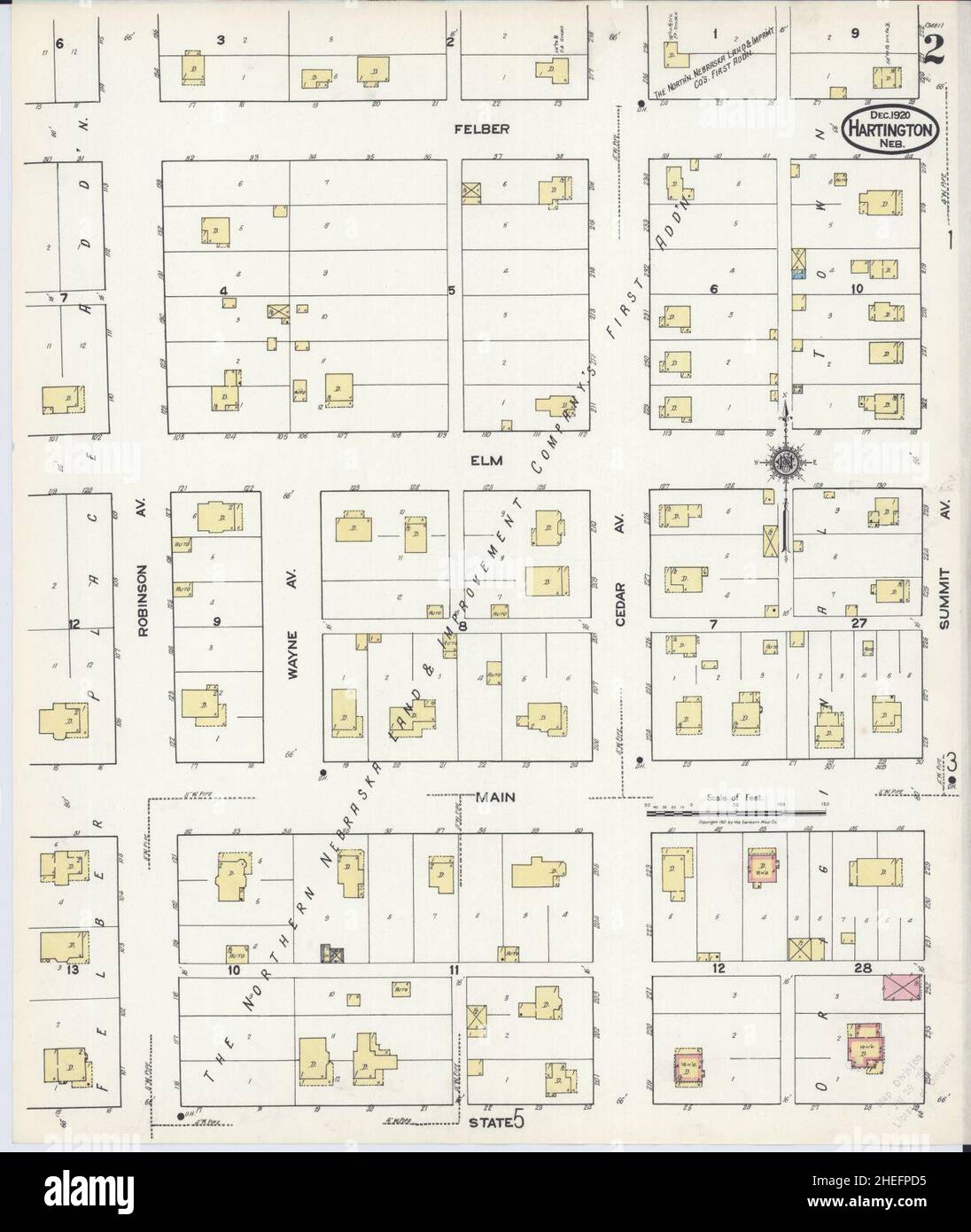Hartington nebraska map hires stock photography and images Alamy
