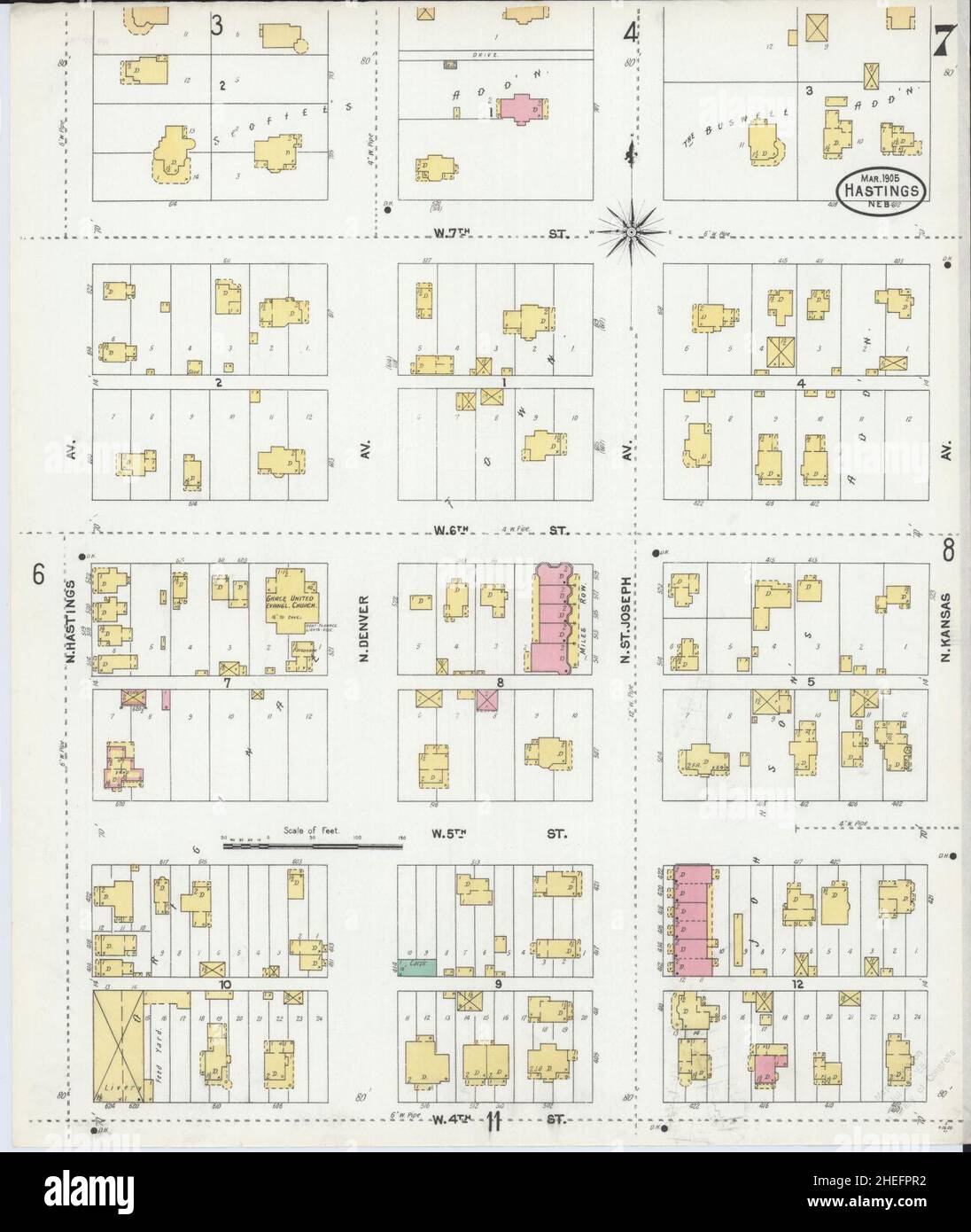 Hastings nebraska map hires stock photography and images Alamy