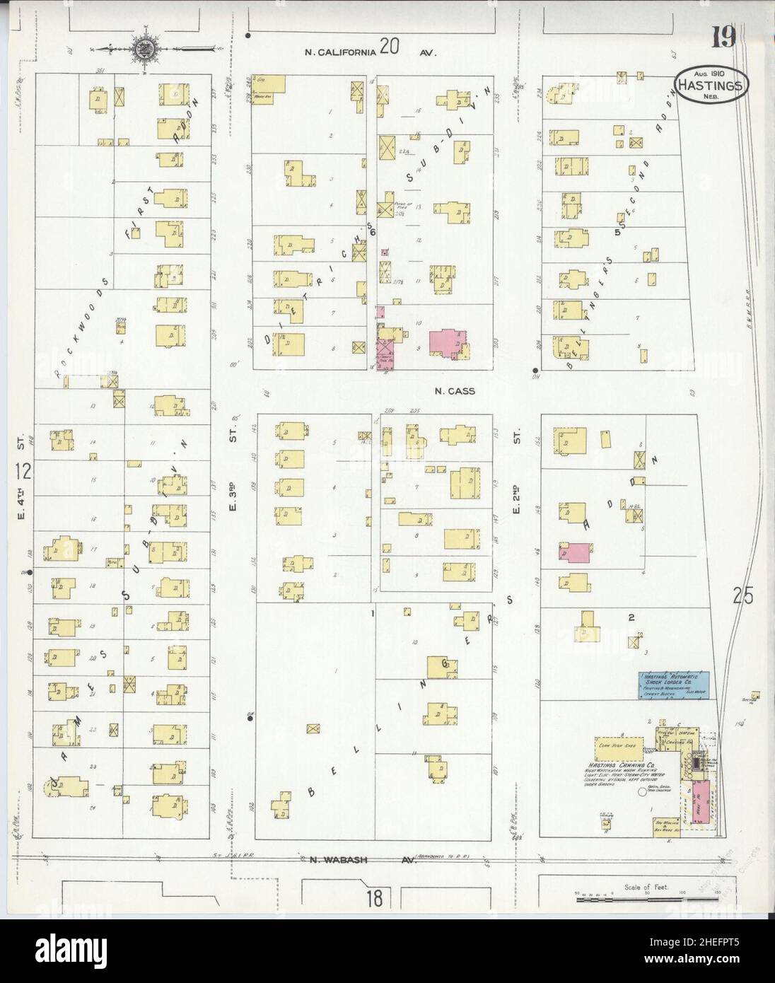 Hastings nebraska map hires stock photography and images Alamy