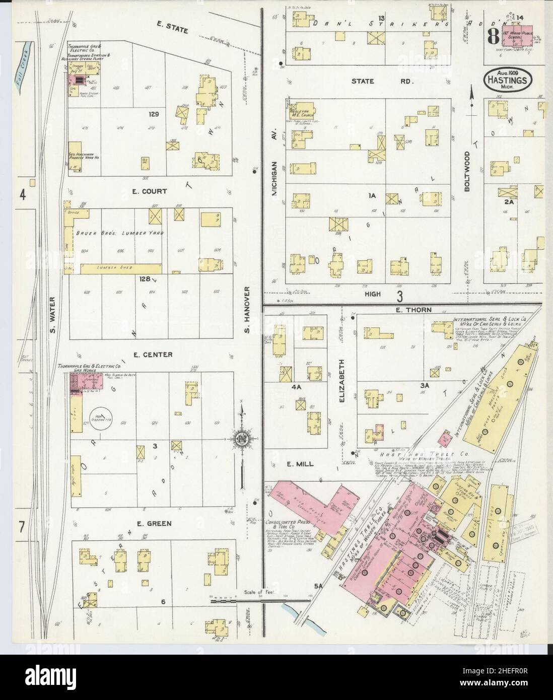 Map of hastings michigan hires stock photography and images Alamy