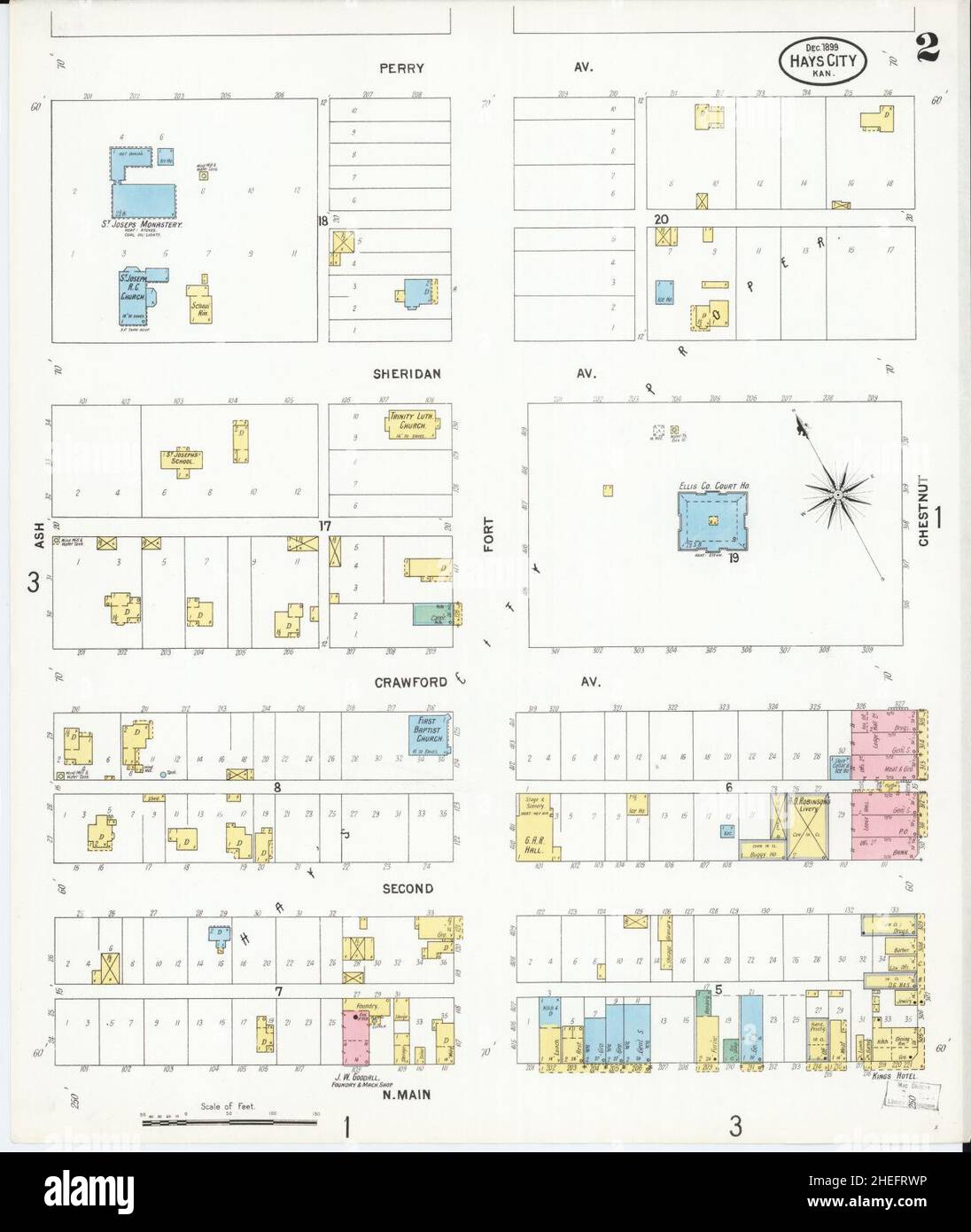 Map of hays kansas hires stock photography and images Alamy