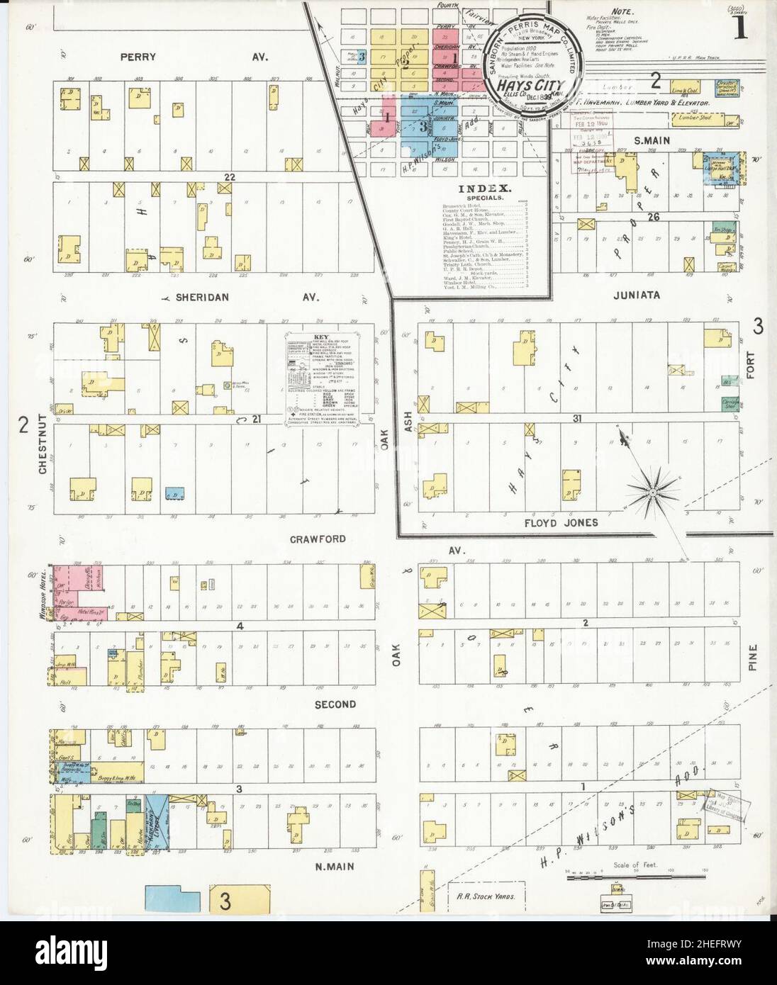 Map of hays kansas hires stock photography and images Alamy