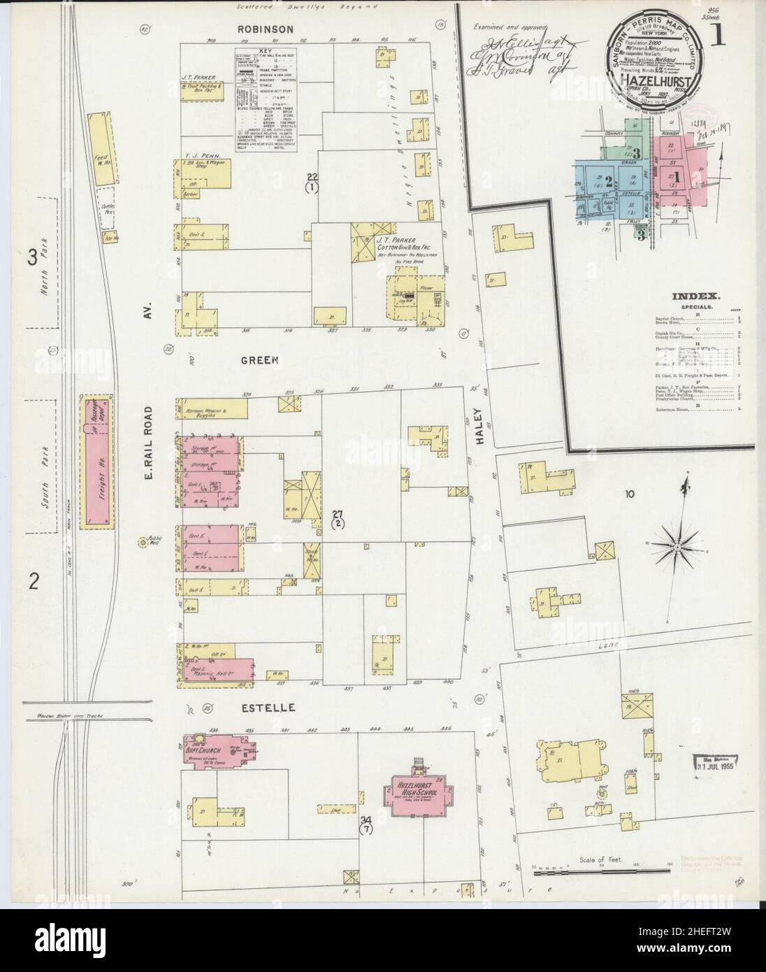 Map of hazelhurst hires stock photography and images Alamy
