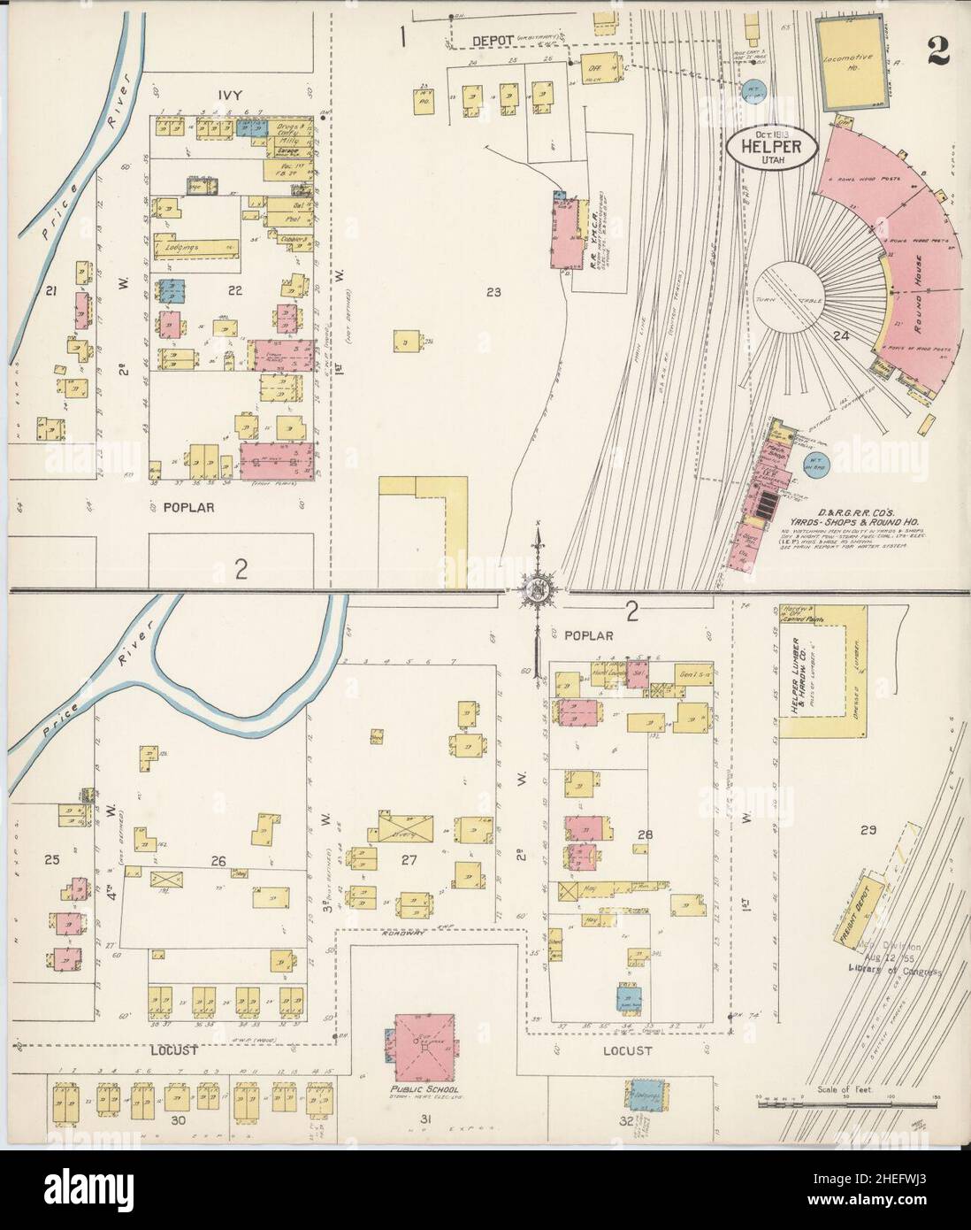 Map of helper utah hires stock photography and images Alamy