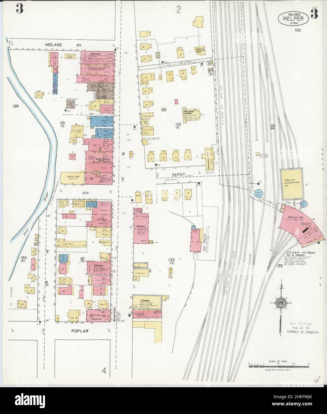 Map of helper utah hires stock photography and images Alamy