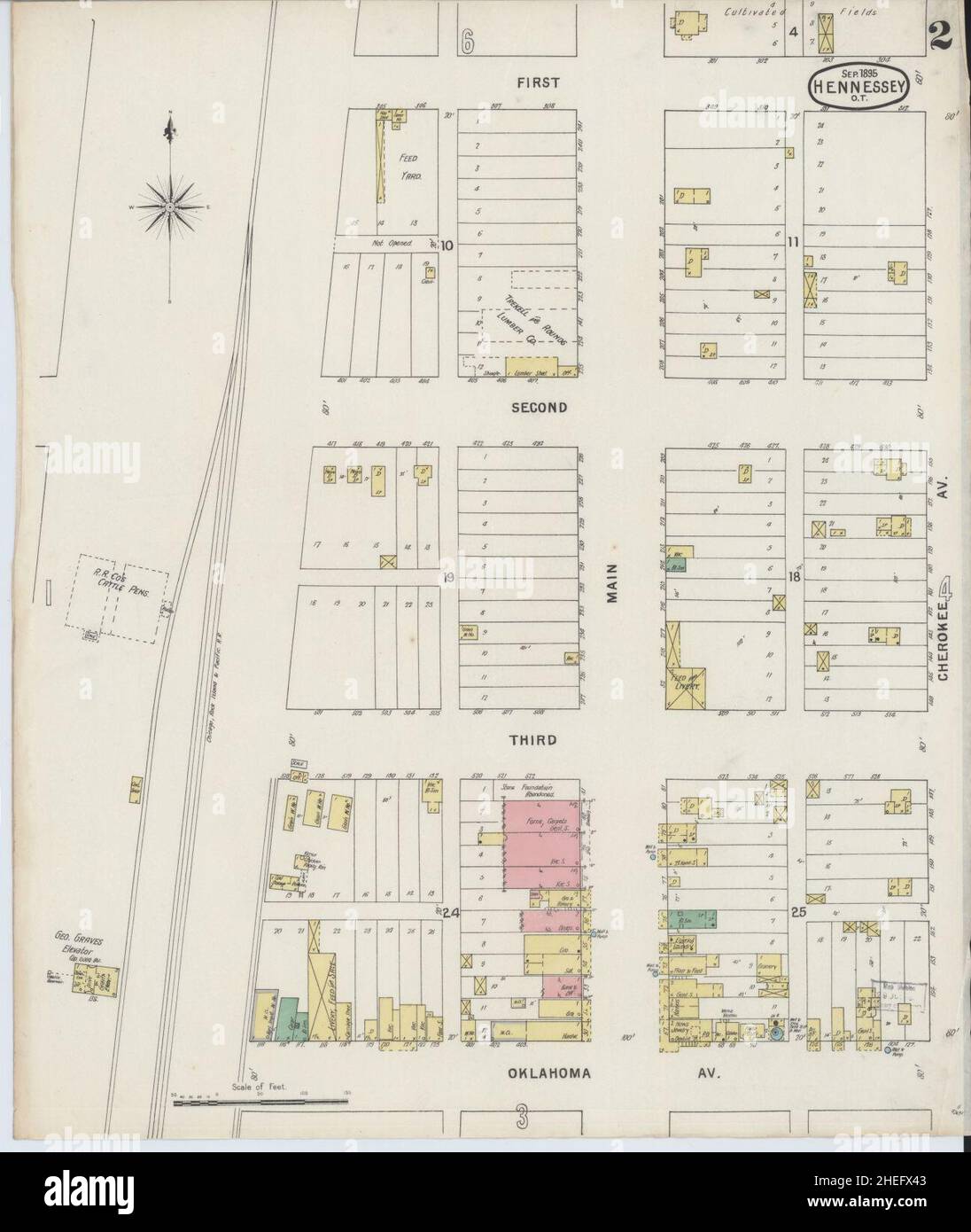 Map of hennessey oklahoma hires stock photography and images Alamy