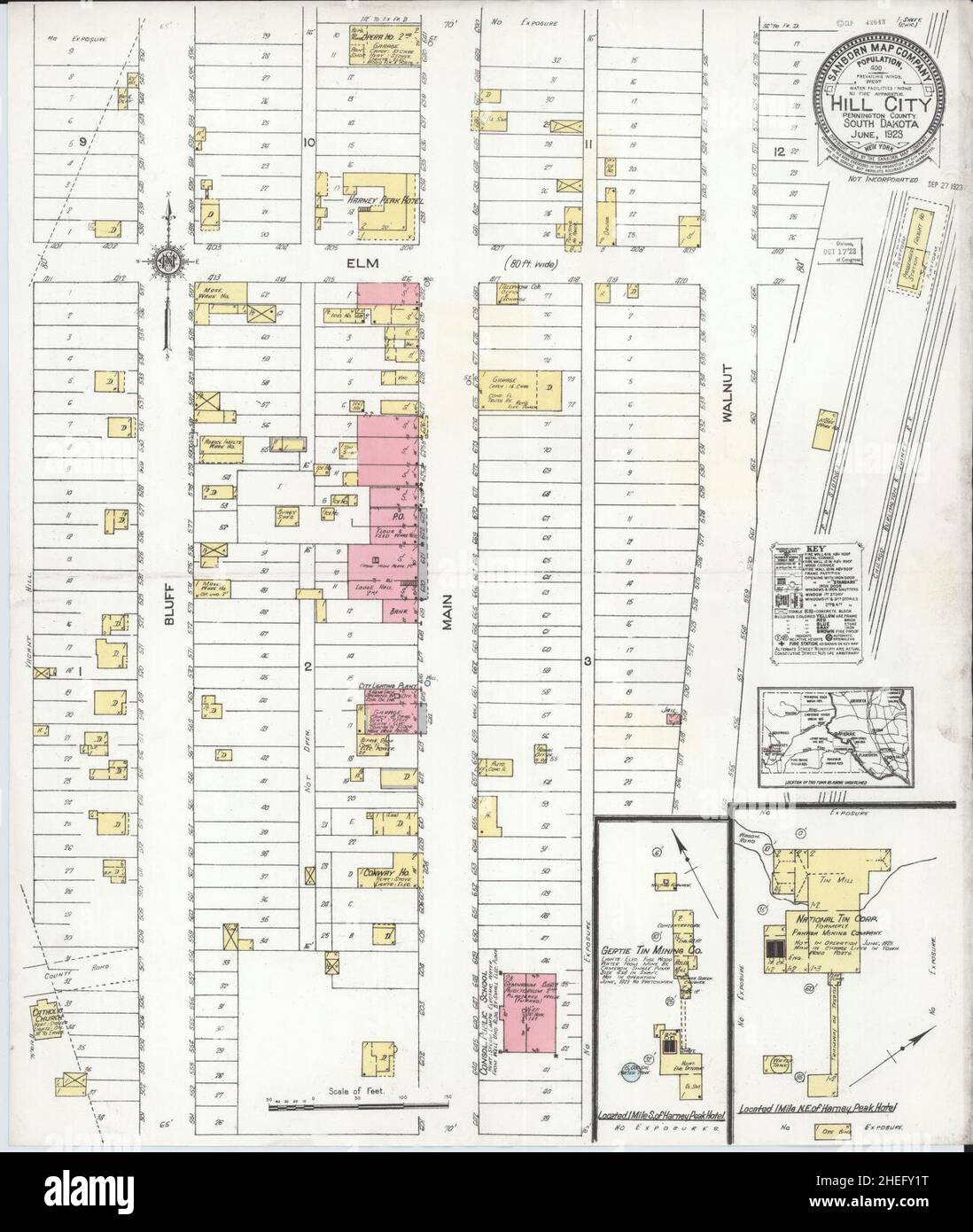 Map of hill city south dakota hires stock photography and images Alamy
