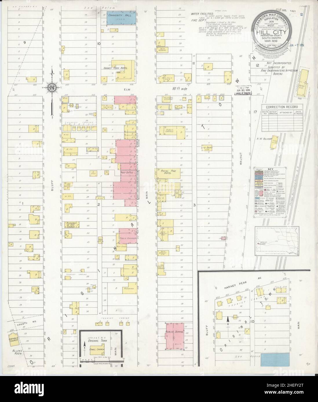 Map of hill city south dakota hires stock photography and images Alamy
