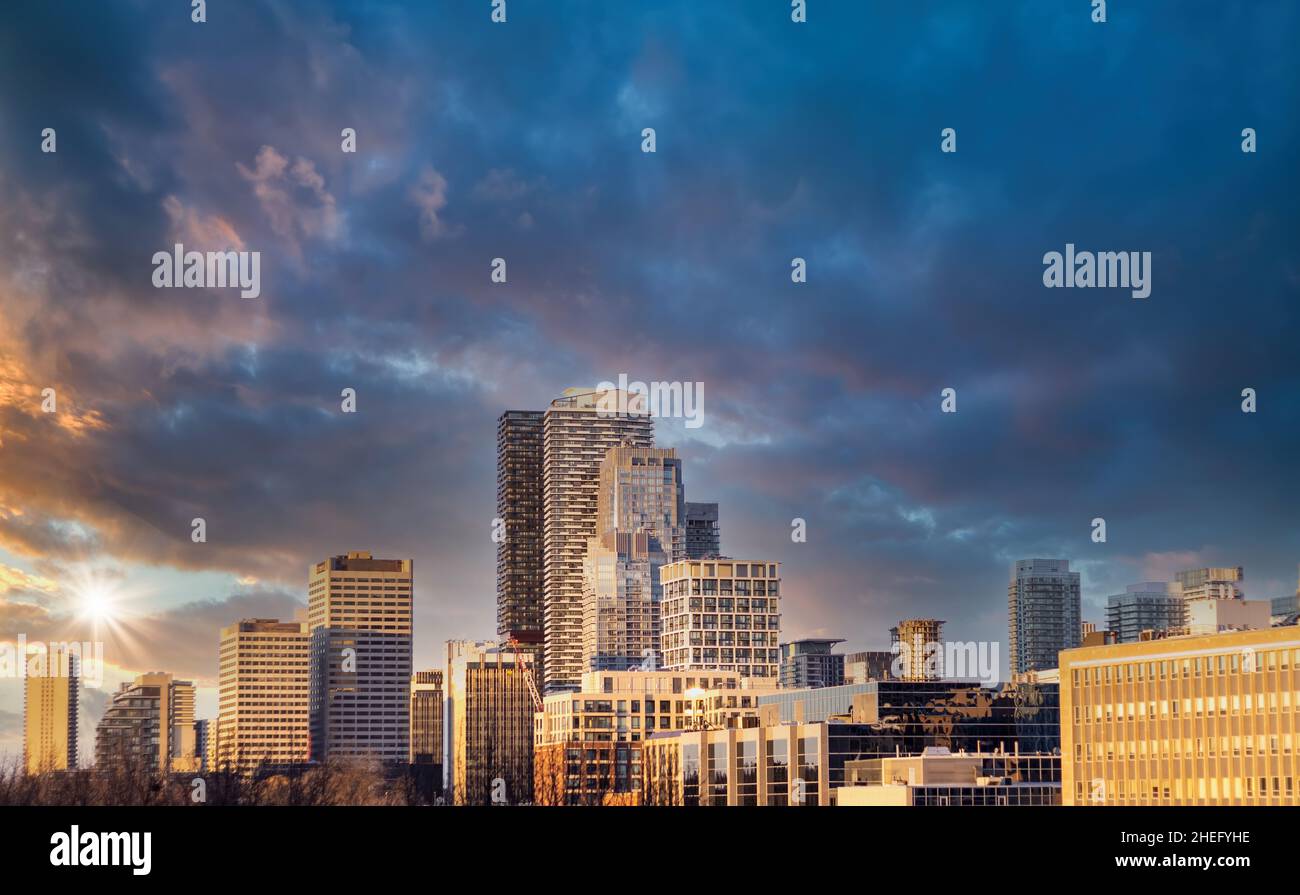 Upscale Eglinton and Forest Hill residential area coveted by middle and upper class families as well as Ontario developers Stock Photo