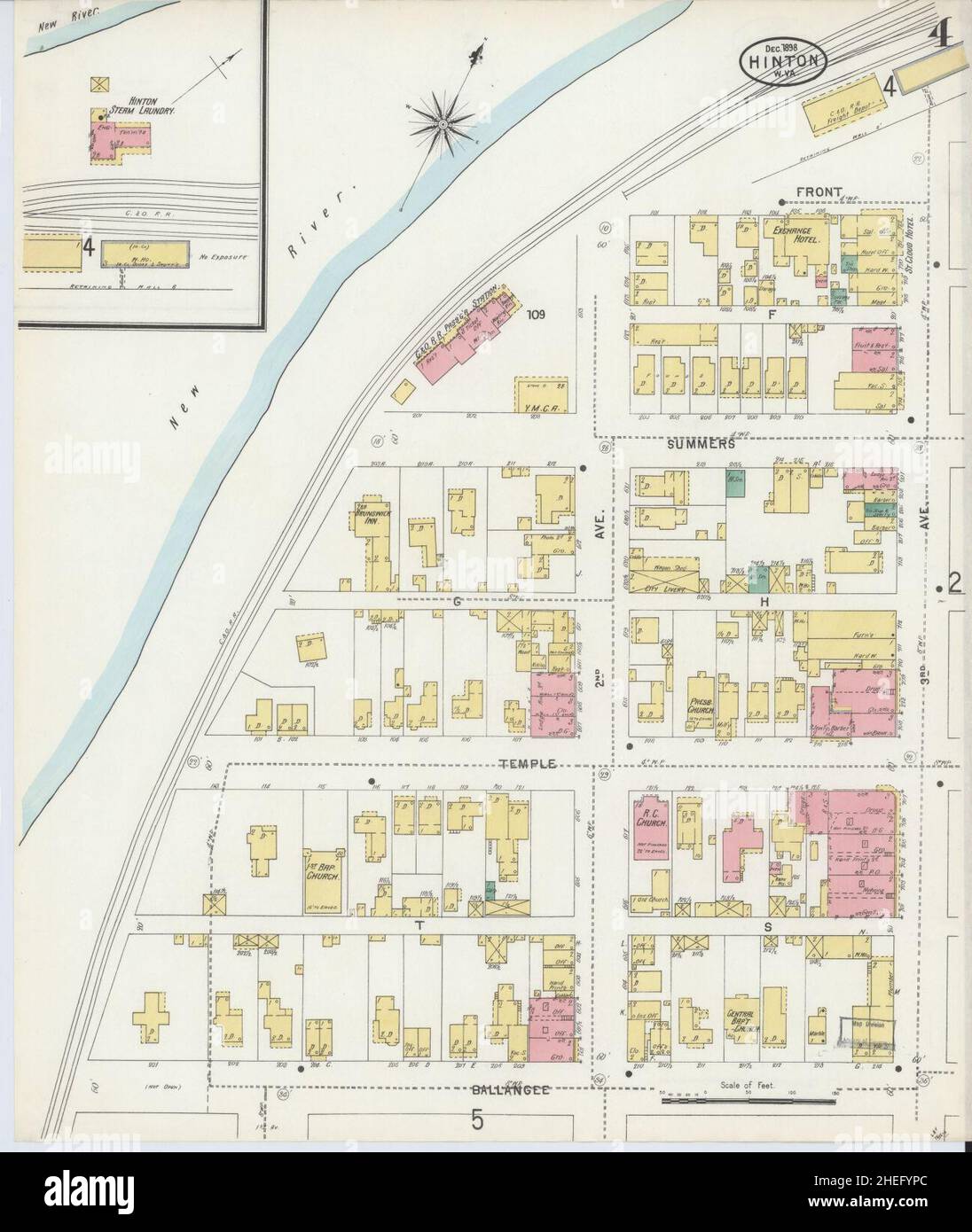 Map of hinton west virginia hires stock photography and images Alamy