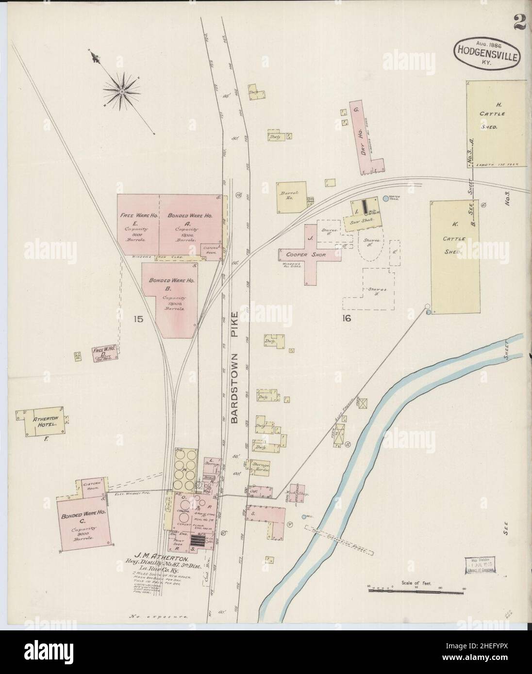 Sanborn Fire Insurance Map from Hodgenville, Larue County, Kentucky