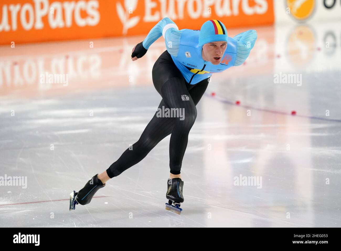 Mathias Voste (BEL) in 1500 meter men during ISU European Speedskating