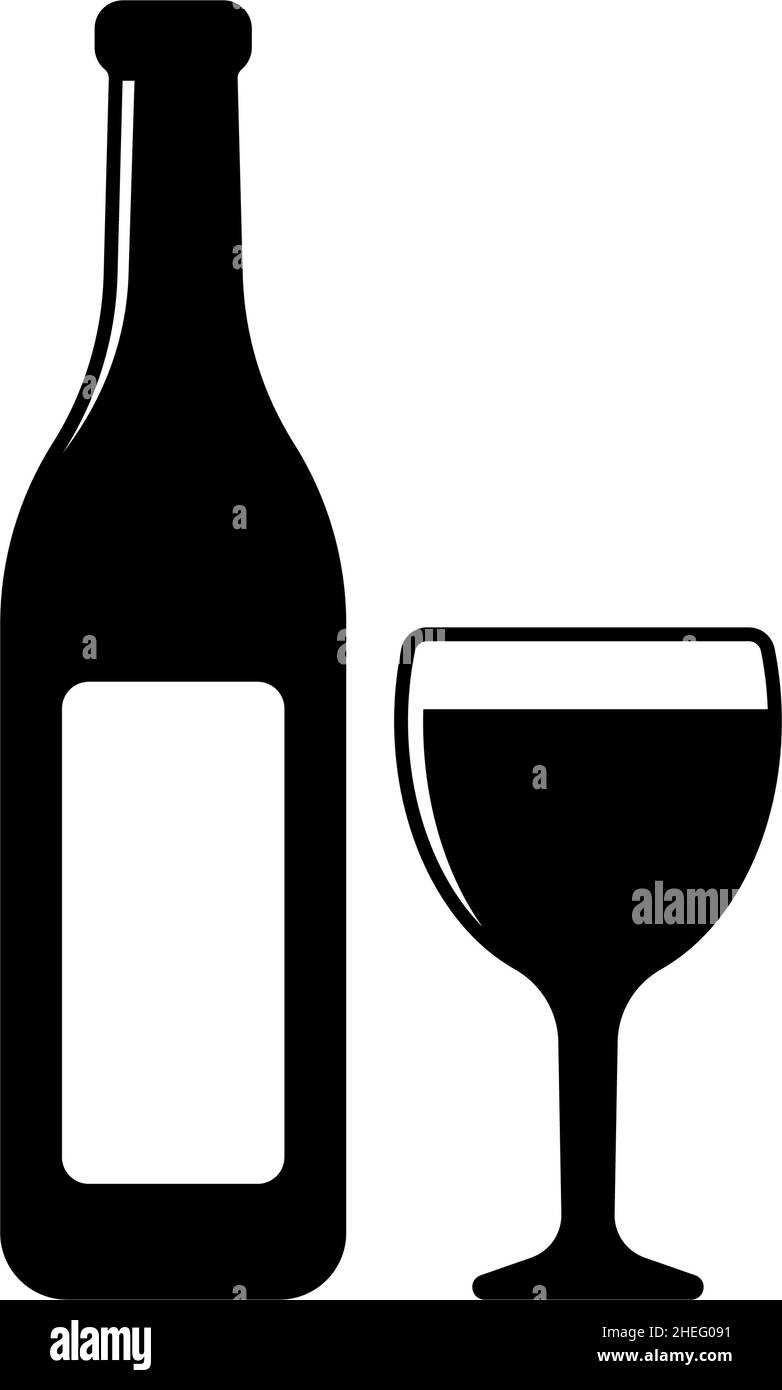 Wine icon design template vector isolated Stock Vector