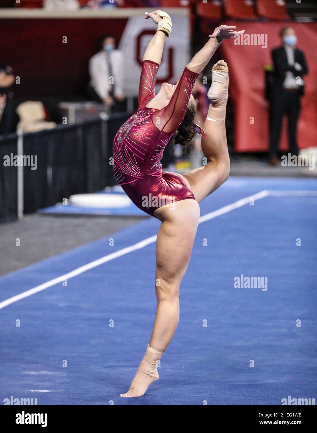 Norman OK USA 9th Jan 2022 Oklahoma s Carly Woodard During Her 