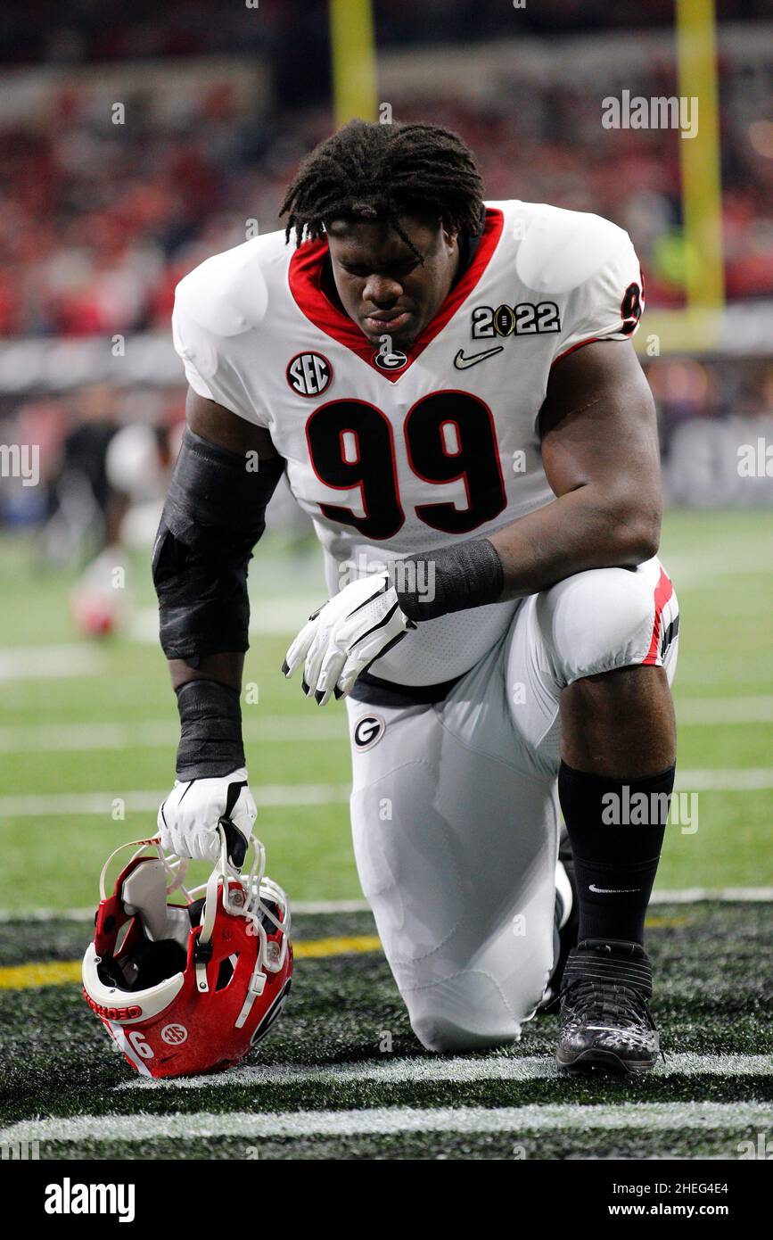 Indianapolis, Indiana, USA. 10th Jan, 2022. Bulldogs defensive