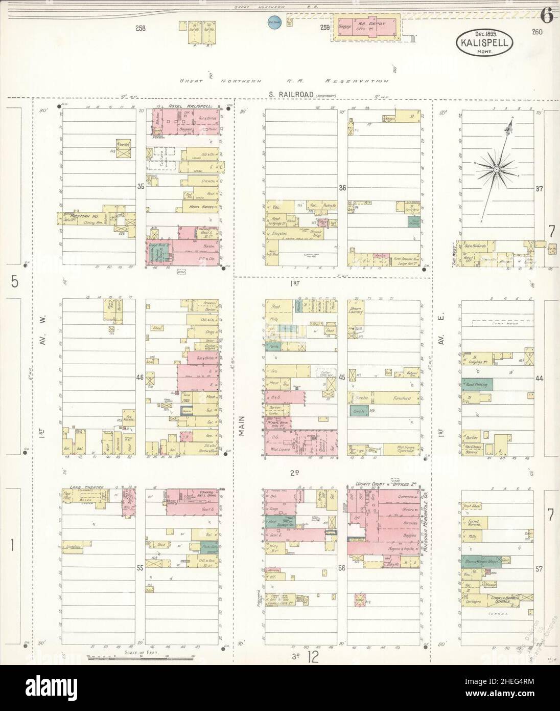 Kalispell montana map hires stock photography and images Alamy
