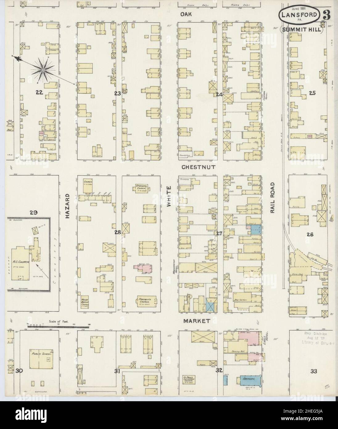 Map of lansford hires stock photography and images Alamy