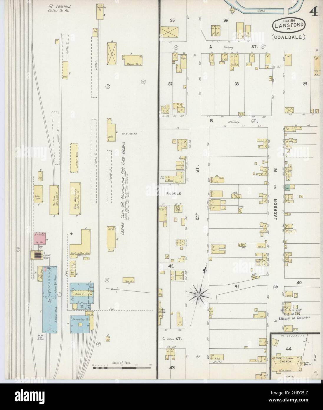 Map of lansford hires stock photography and images Alamy