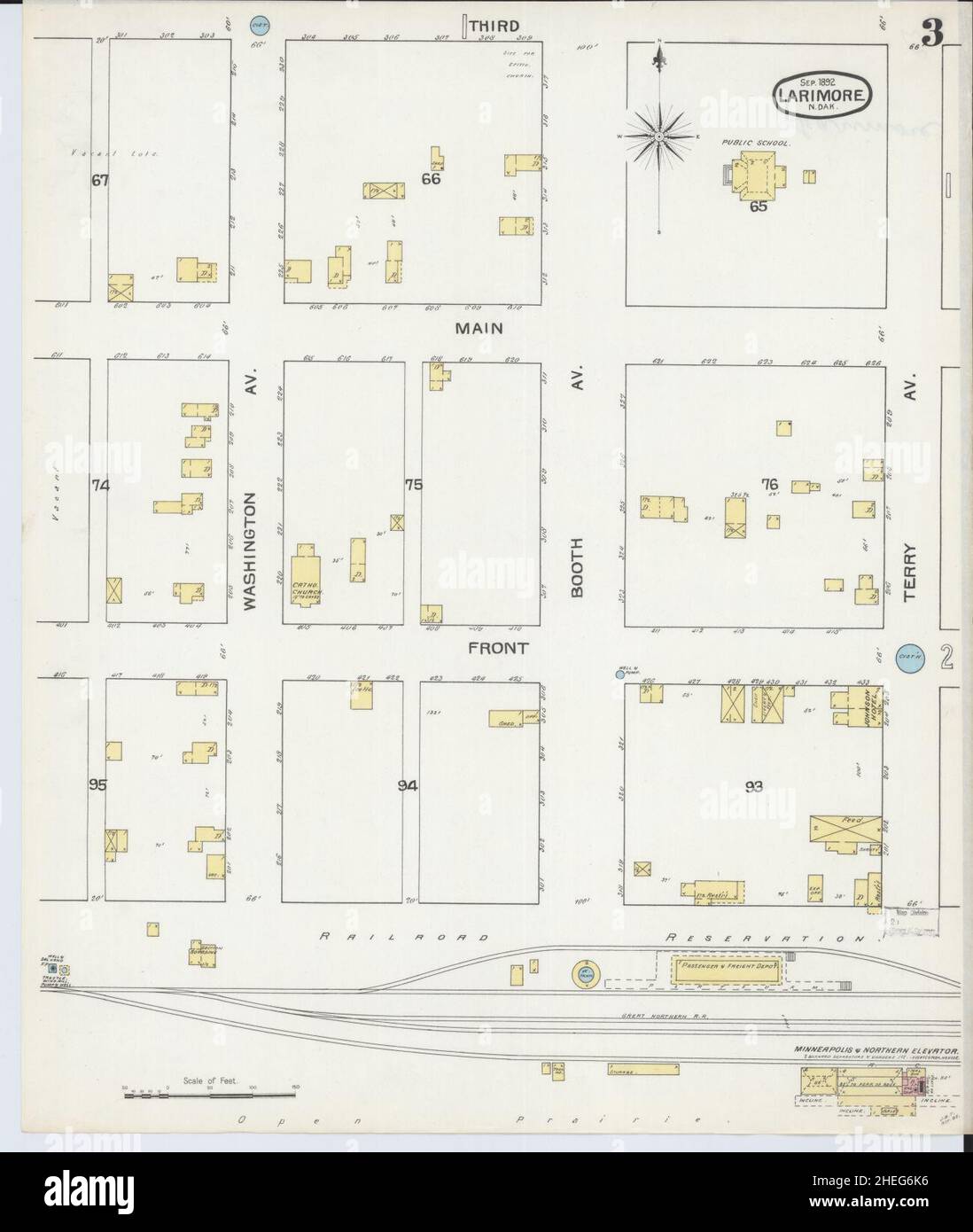 Map of larimore hires stock photography and images Alamy