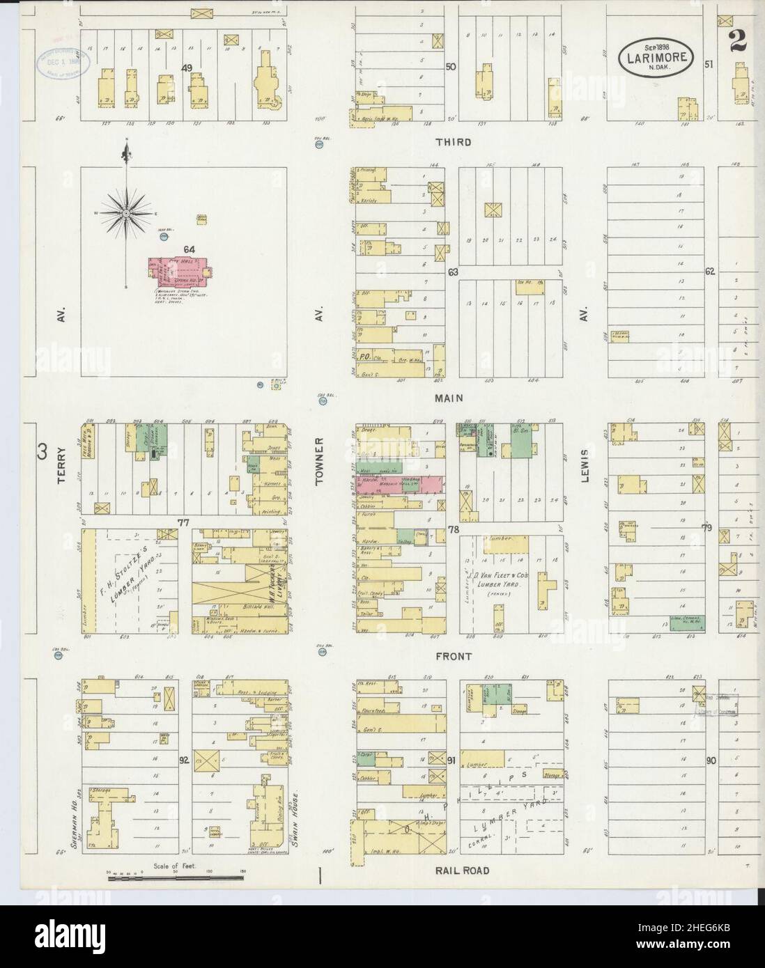 Map of larimore hires stock photography and images Alamy