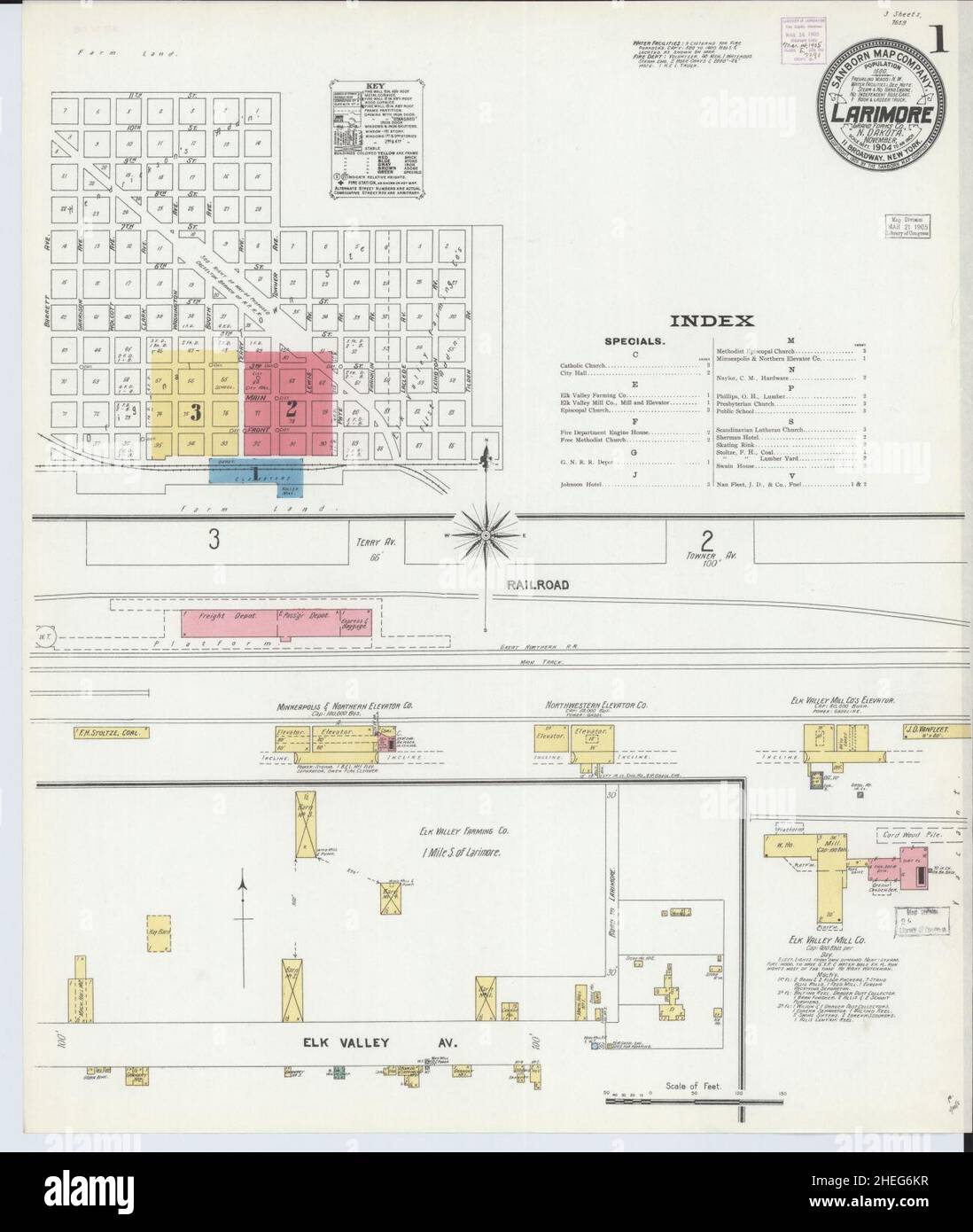 Map of larimore hires stock photography and images Alamy