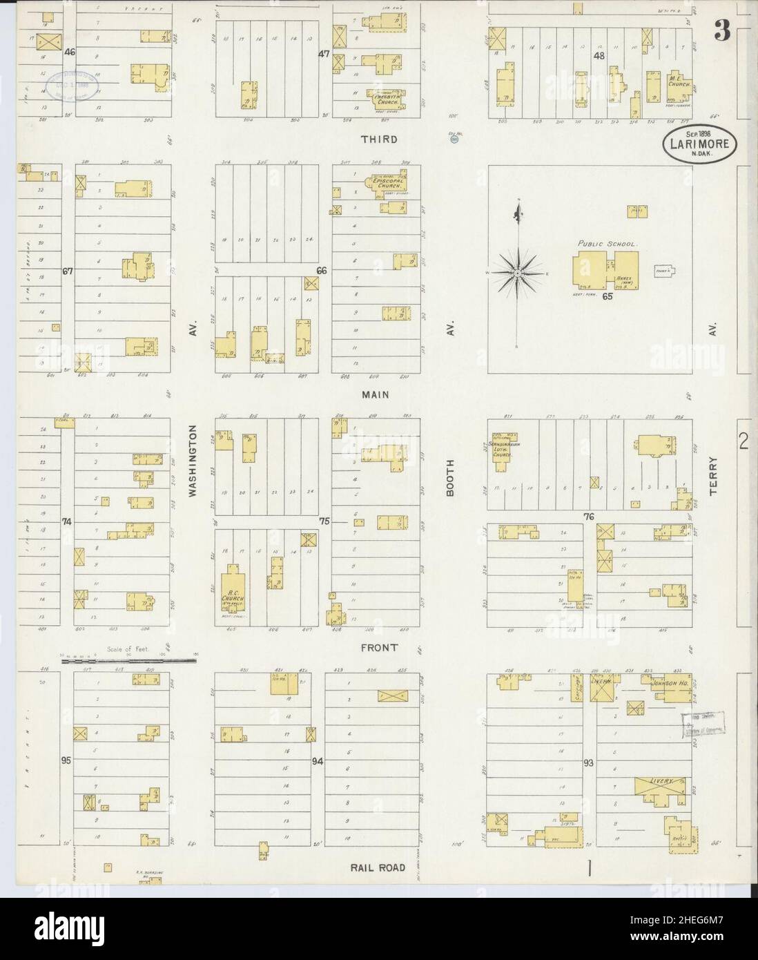 Map of larimore hires stock photography and images Alamy