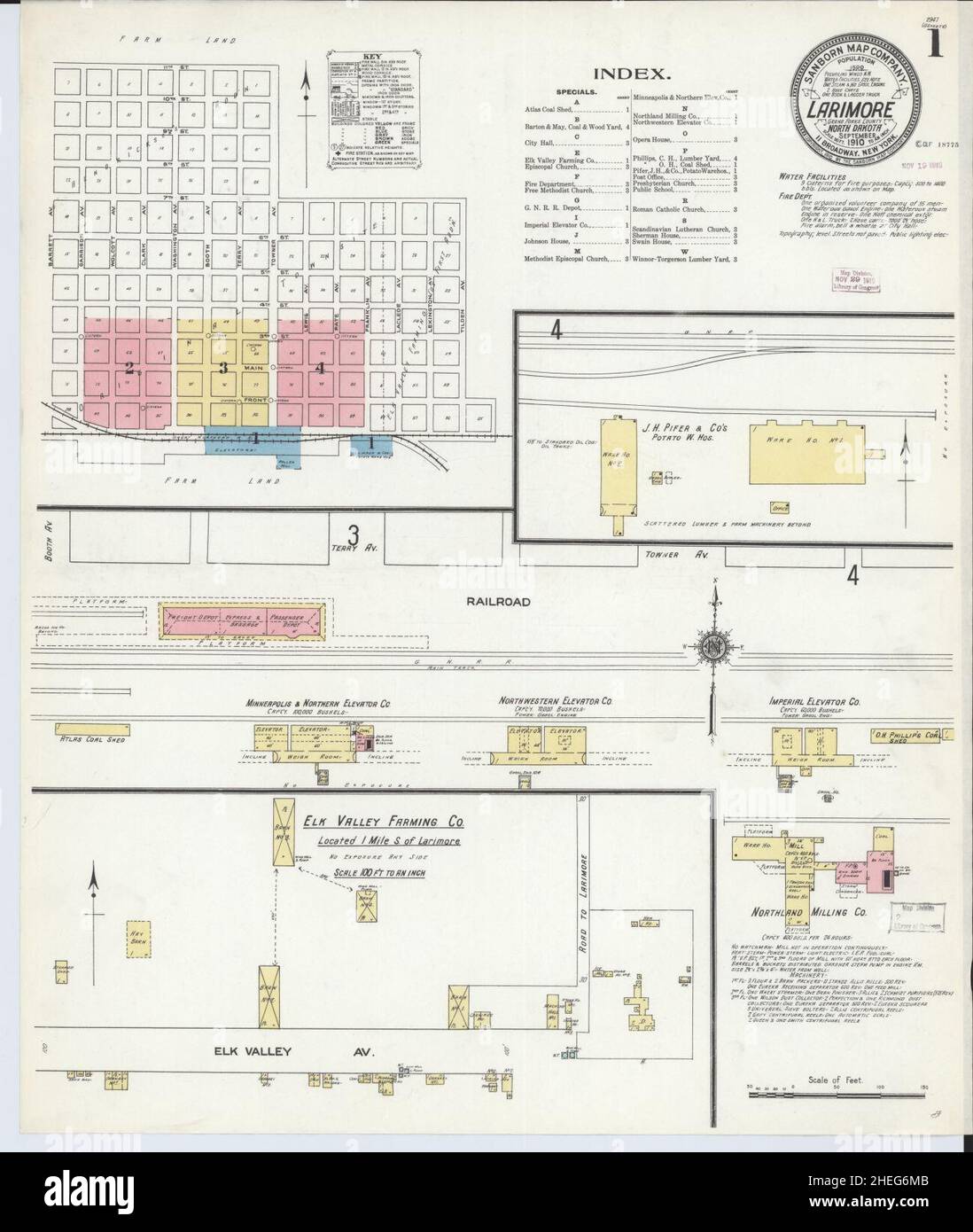 Map of larimore hires stock photography and images Alamy