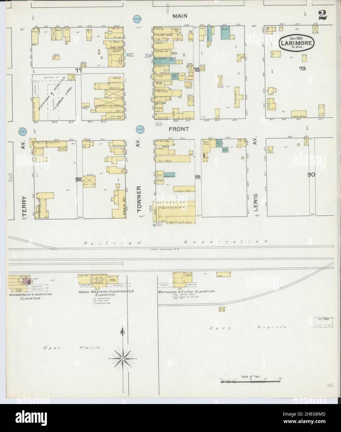 Sanborn Fire Insurance Map from Larimore, Grand Forks County, North