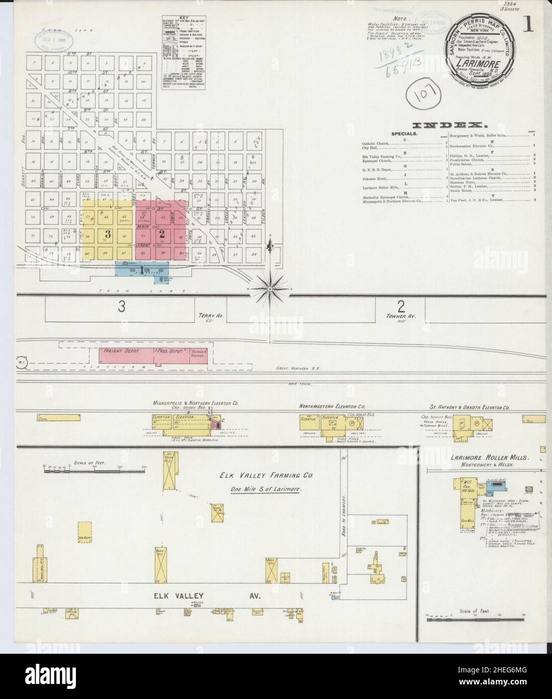 Map of larimore hires stock photography and images Alamy