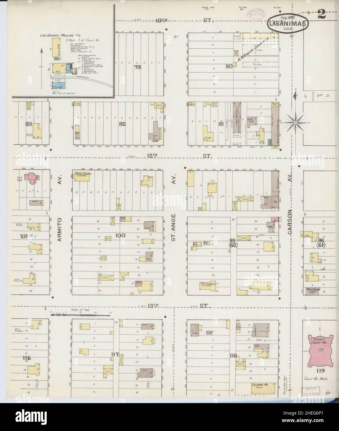Map of las animas hires stock photography and images Alamy